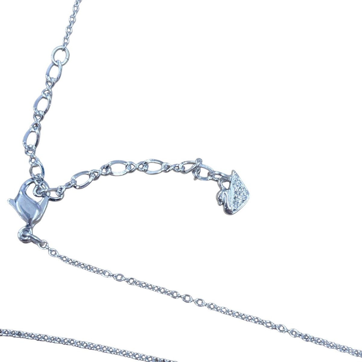 SWAROVSKI Heart-shaped reversible Rhinestone Necklace Not specified Silver Women