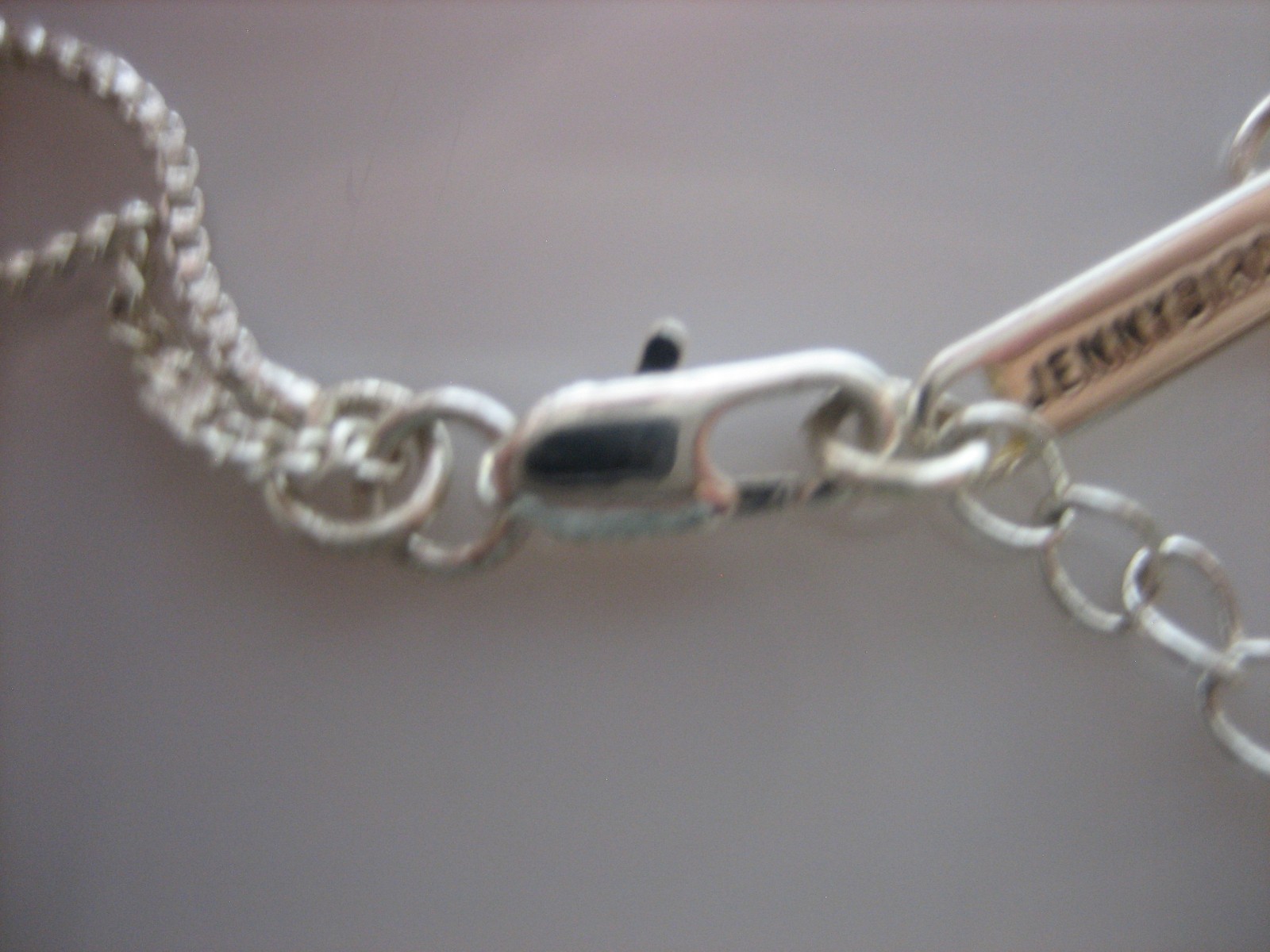 Jenny Bird Silver Tone Two Strand Teardrop Pendant 18″ Necklace
