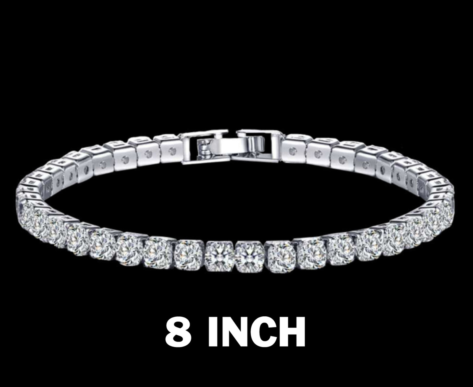 Diamonique 100-Facet Classic Tennis Bracelet