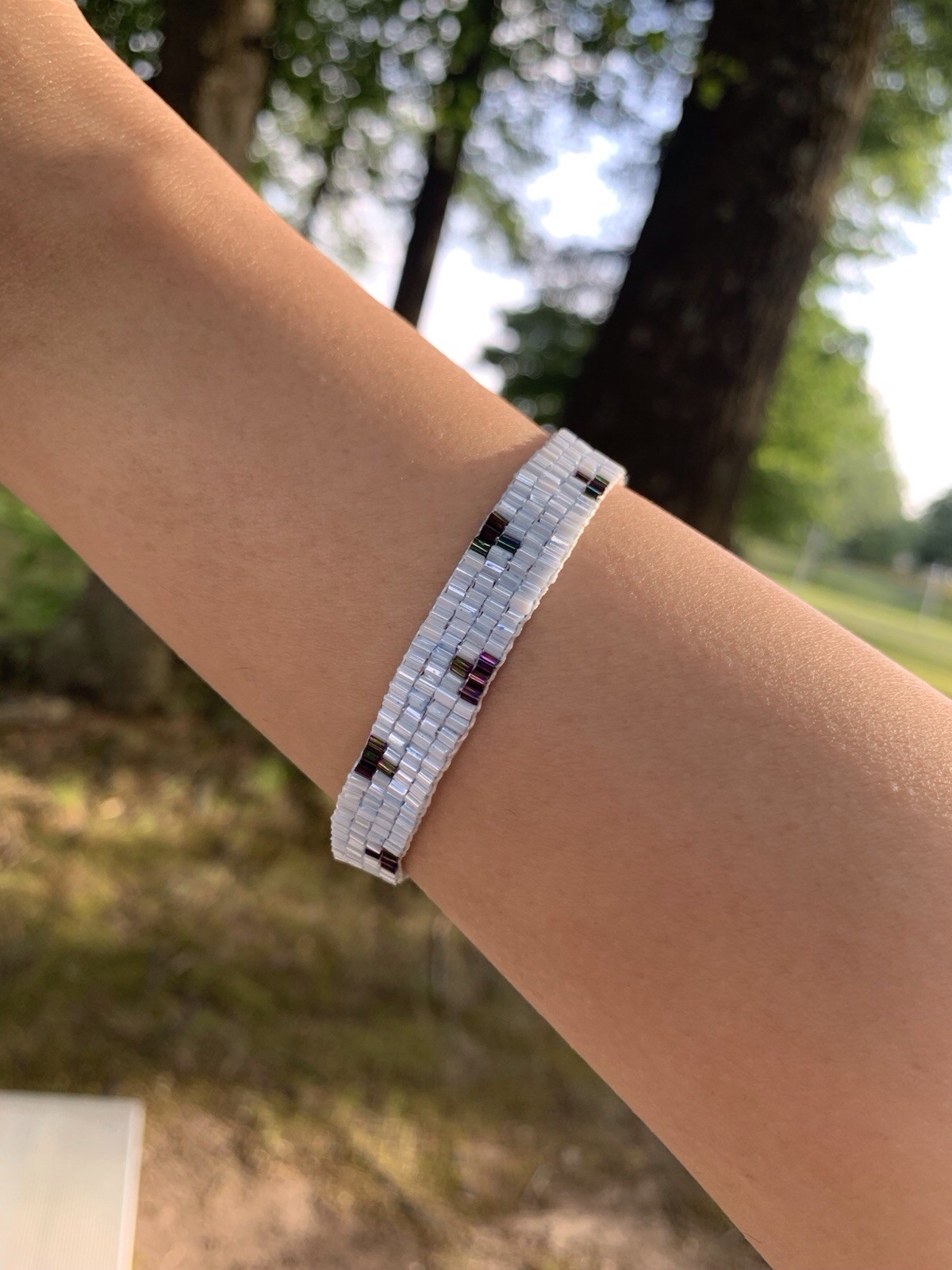 Miyuki Beaded Bracelet | Lobster Claw Clasp | Adjustable | No Stone