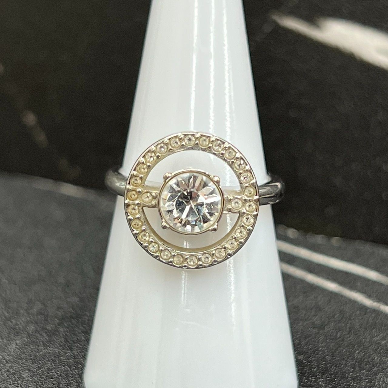 Swarovski Rhinestone Ring Size 14 Not specified