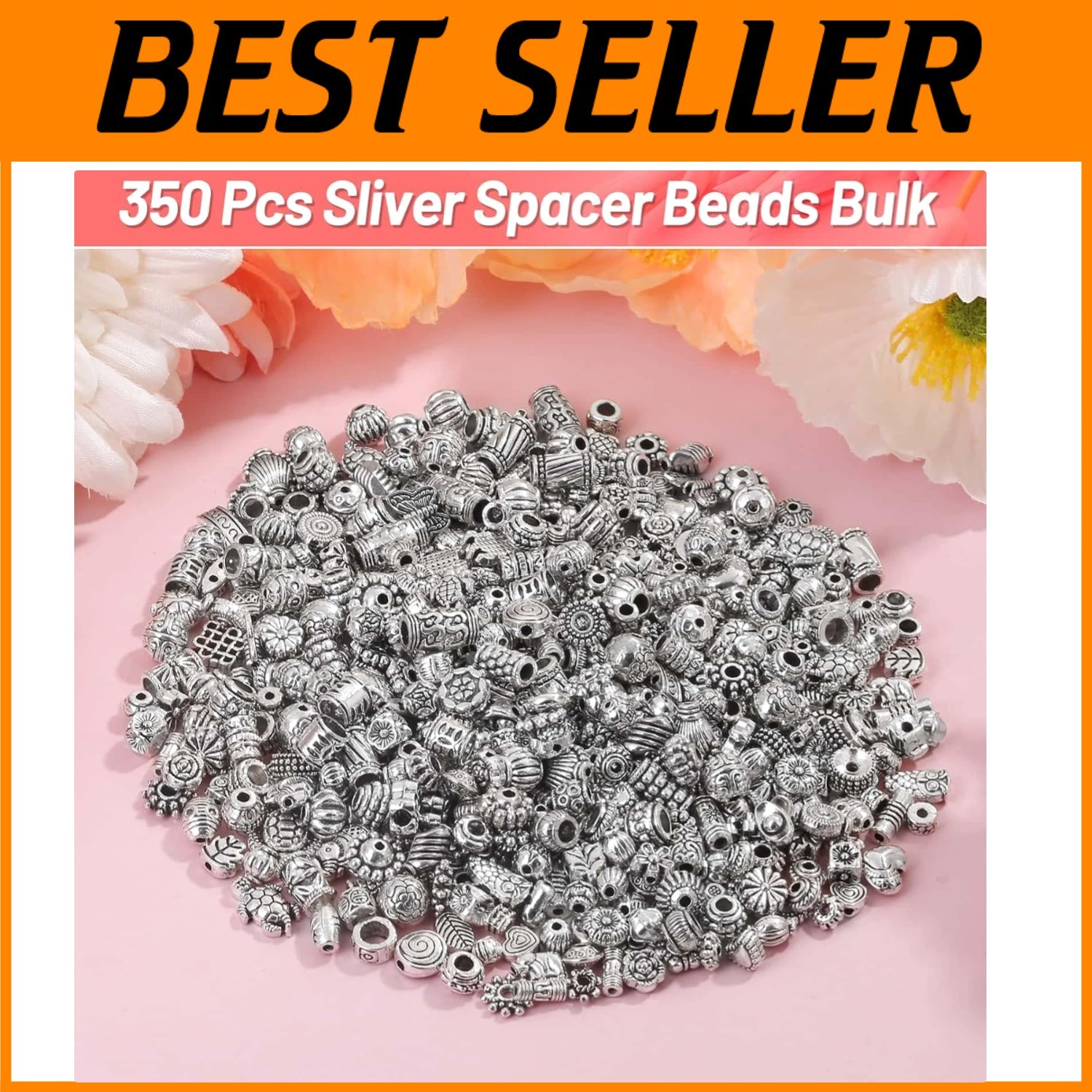 500 Silver Spacer Beads Bulk – DIY Jewelry Making