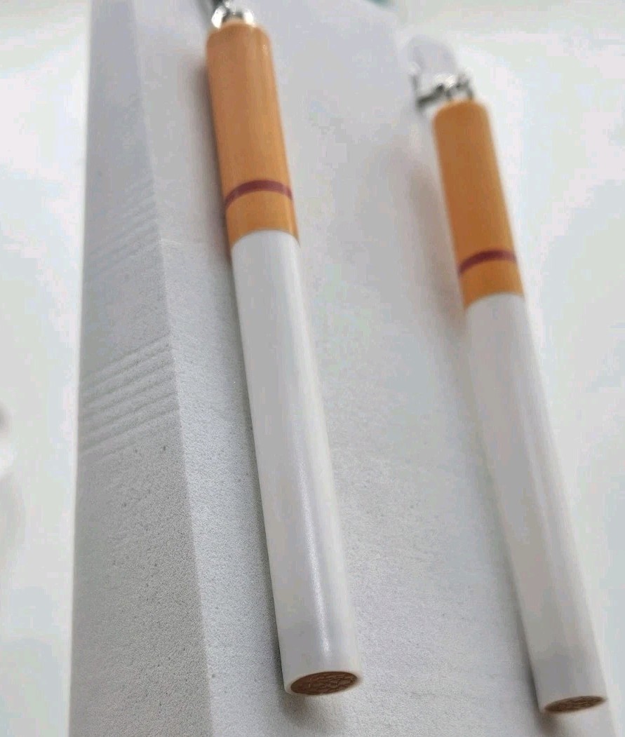 Cigarette Earrings Novelty Fashion Jewelry Custom Resin 90