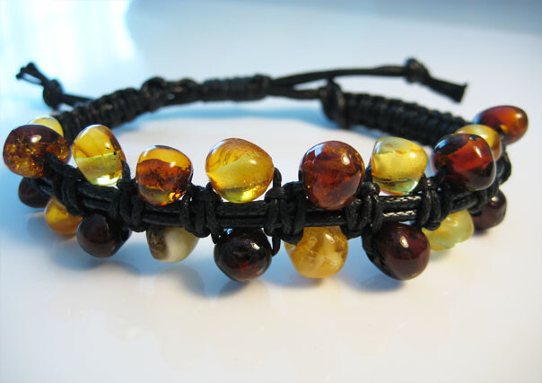 Genuine Amber Baltic Amber Bracelet 7-10 in !!!