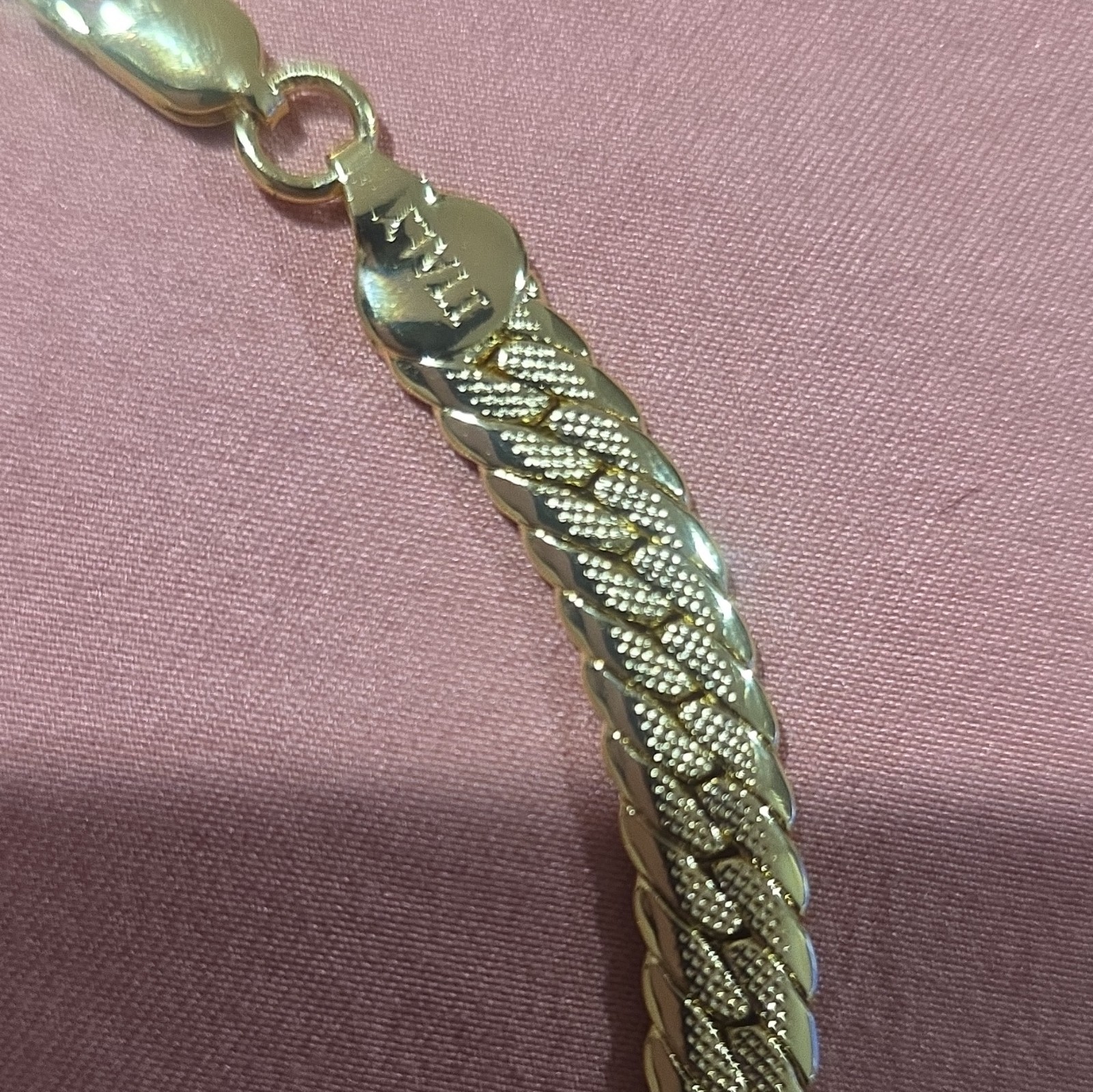 18K Gold Filled Chain, 22inch, Miami Cuban, Custom, Stamped Italy, Lobster Clasp