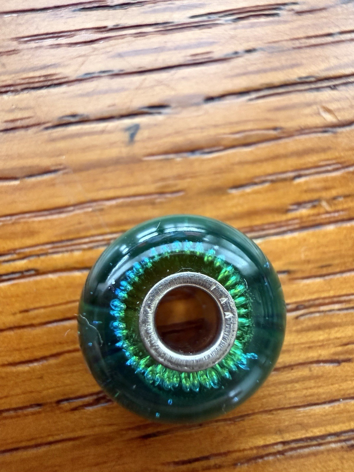 Trollbeads Silver Trace Turquoise Bead