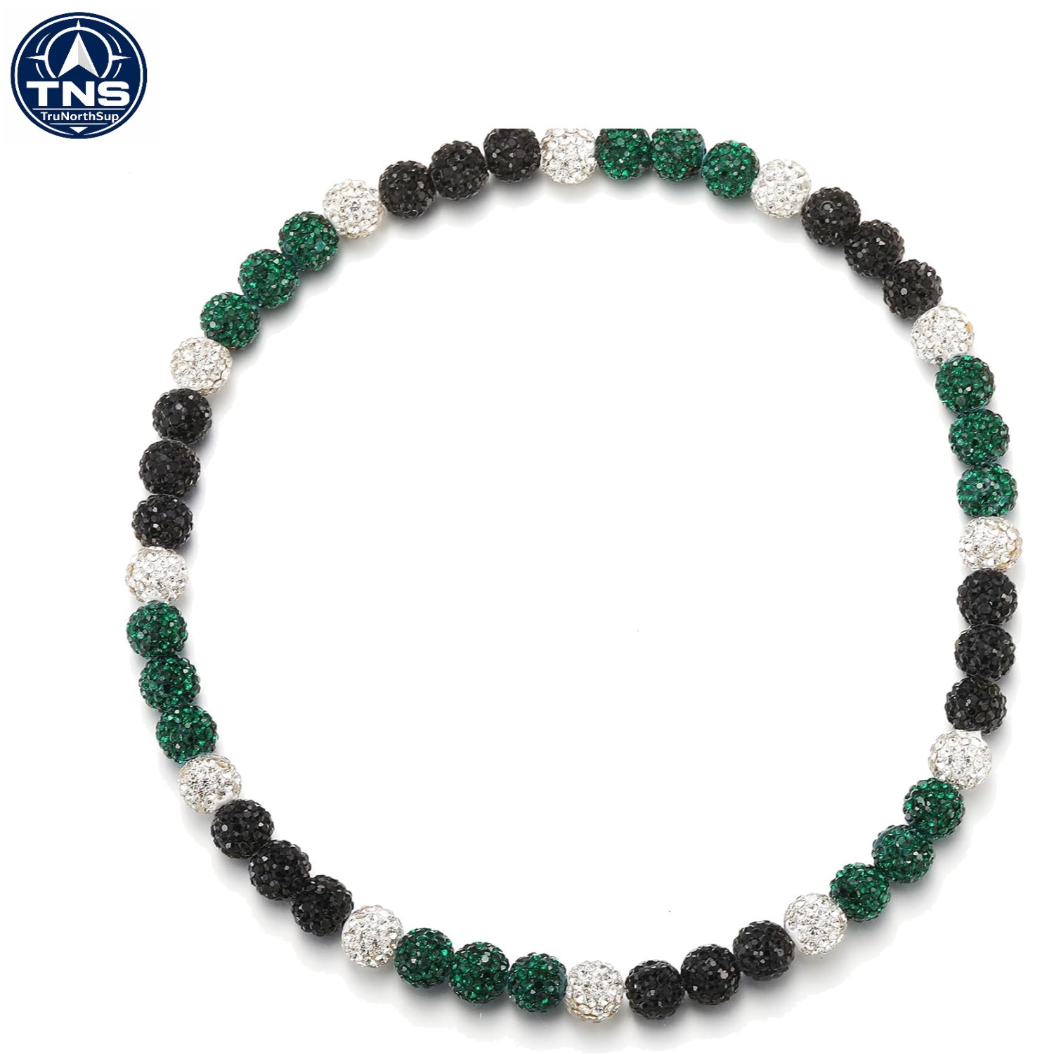 Baseball Necklace Beaded Chain Rhinestone Pendant 18 20 22 Inches for Men Boy…