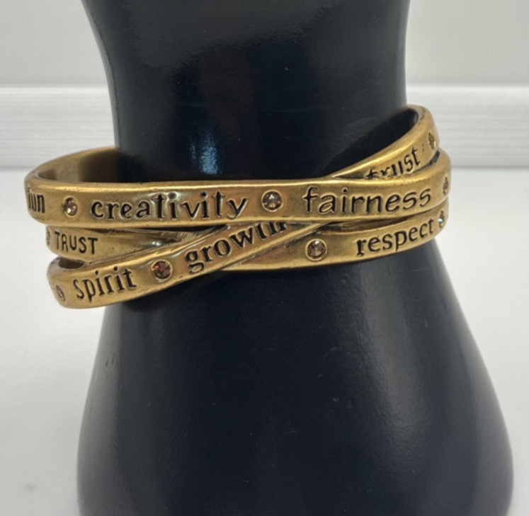 Cuff Bracelet Inspirational Engraved Adjustable Wrap Faith Mother’s Day Gift