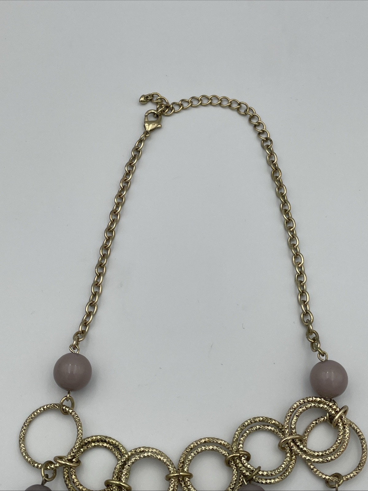 Vintage Unique Lavender Lucite, Facet statement Bib necklace