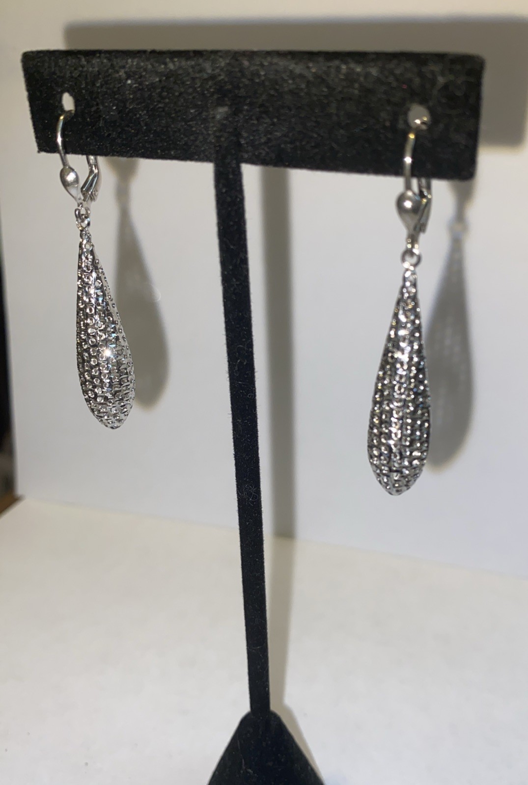 VINTAGE PRETTY STERLING SILVER 2″ DROP DANGLE FILIGREE EARRINGS, SEE PICTURE’S