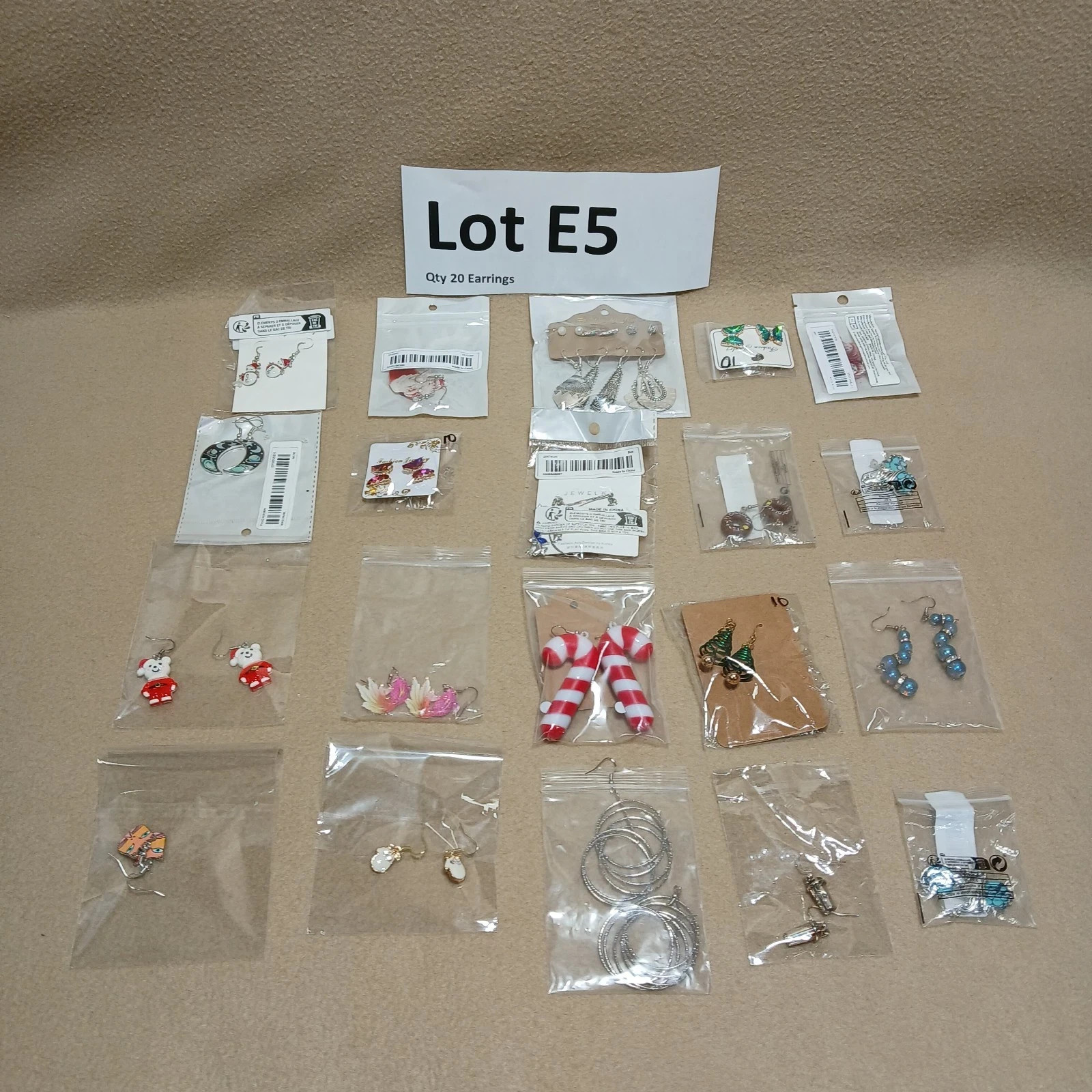 Lot of 100+ Fashion Jewelry Earrings Various Sizes And Styles Wearable UNSIGNED