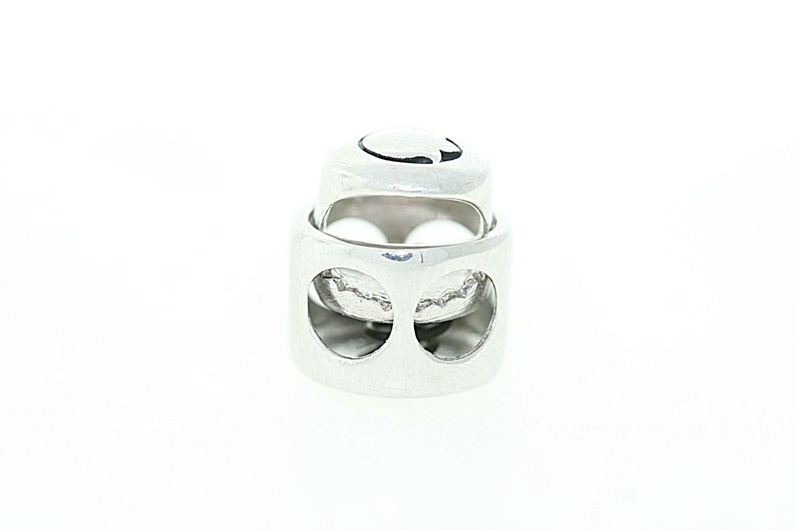 Persona 12mm Sterling Silver Push Button Closure Tension Bracelet Necklace Lock