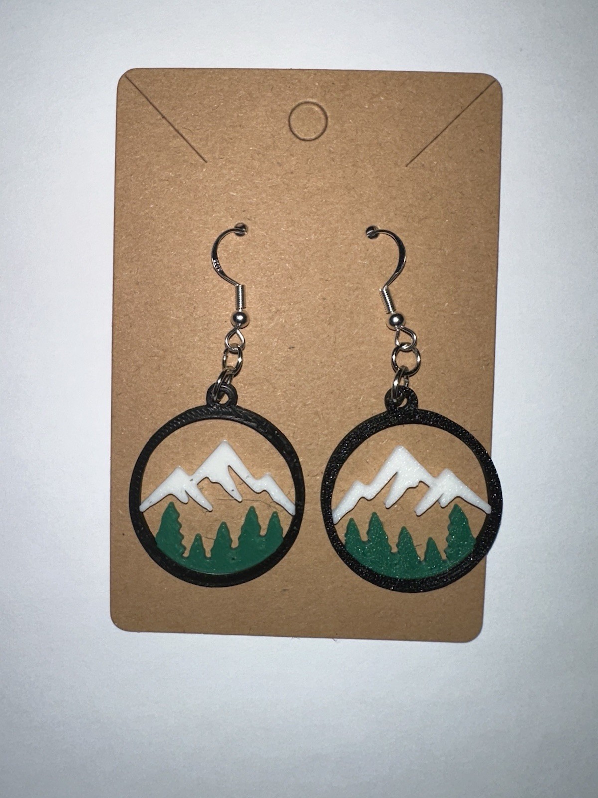 Mountain Outdoor Adventure Design Earrings