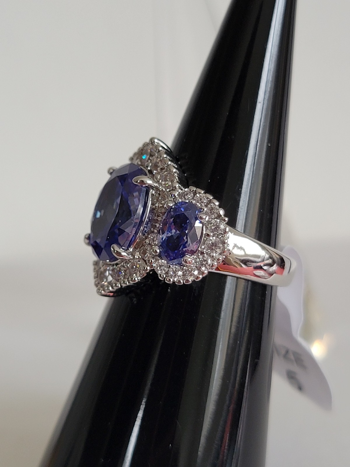 Bomb Party OG Size 5, Dancing In Daydreams, Purple- Blue CZ, Rhodium Plating
