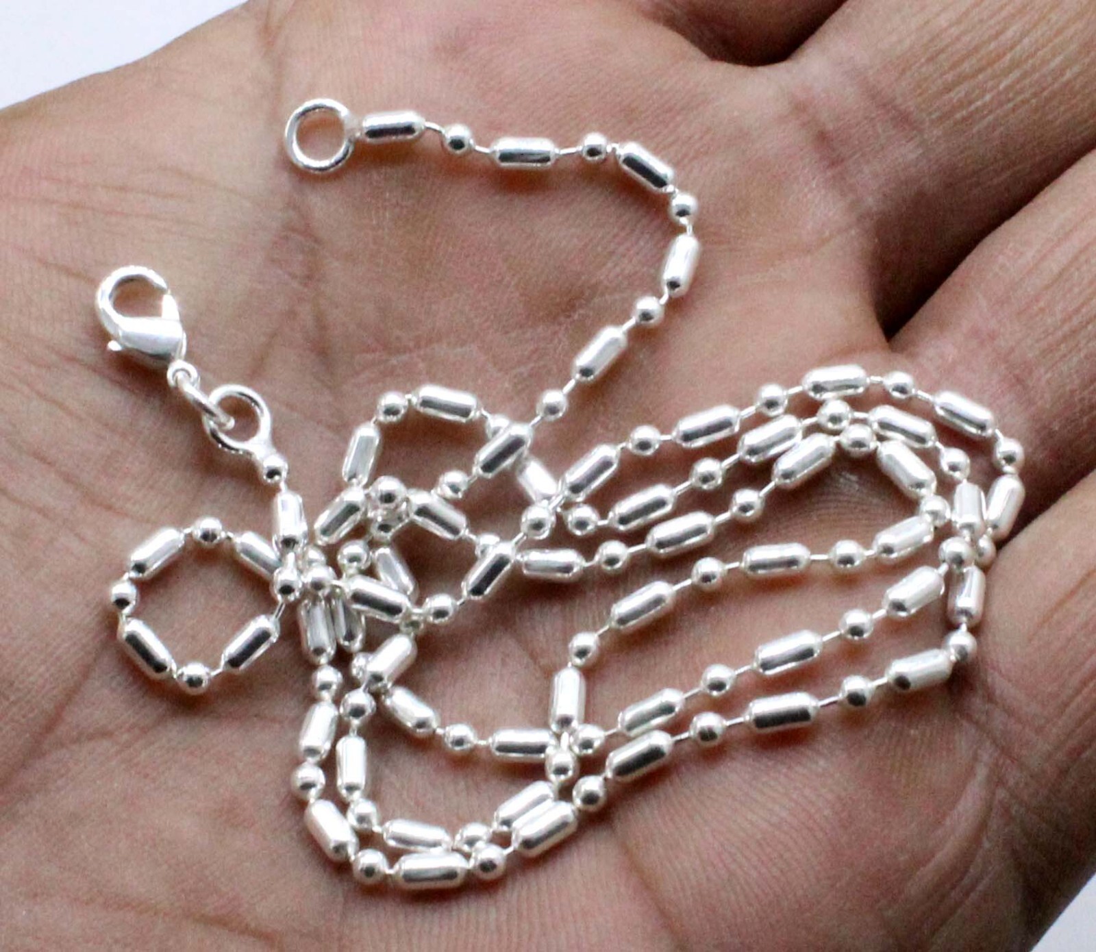 925 Sterling Silver Handmade Jewelry Beautiful Adorable Chain Necklace For Gift