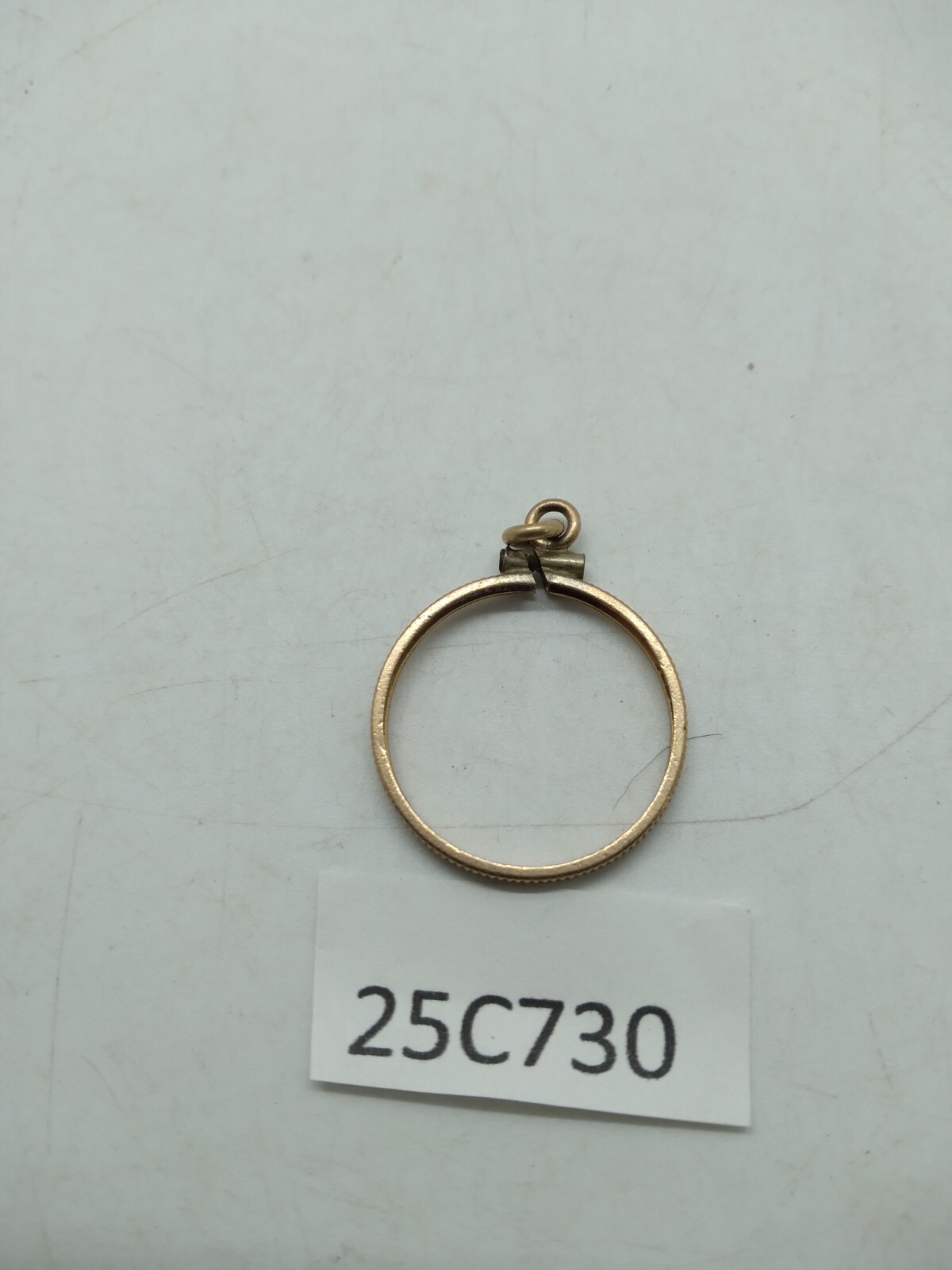 12K Gold Filled US Nickel Coin Bezel COBB screw top Tarnished 25c730 bb7