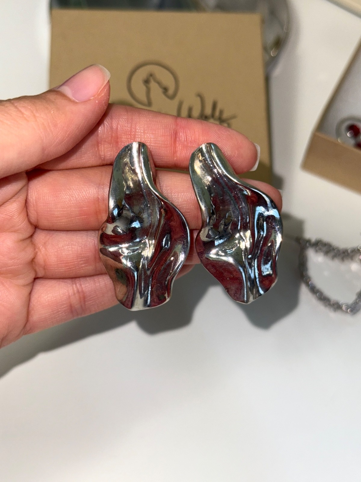 Women Earrings Hoops Mix Jewelry x4 Sets NEW no defects / comes with box