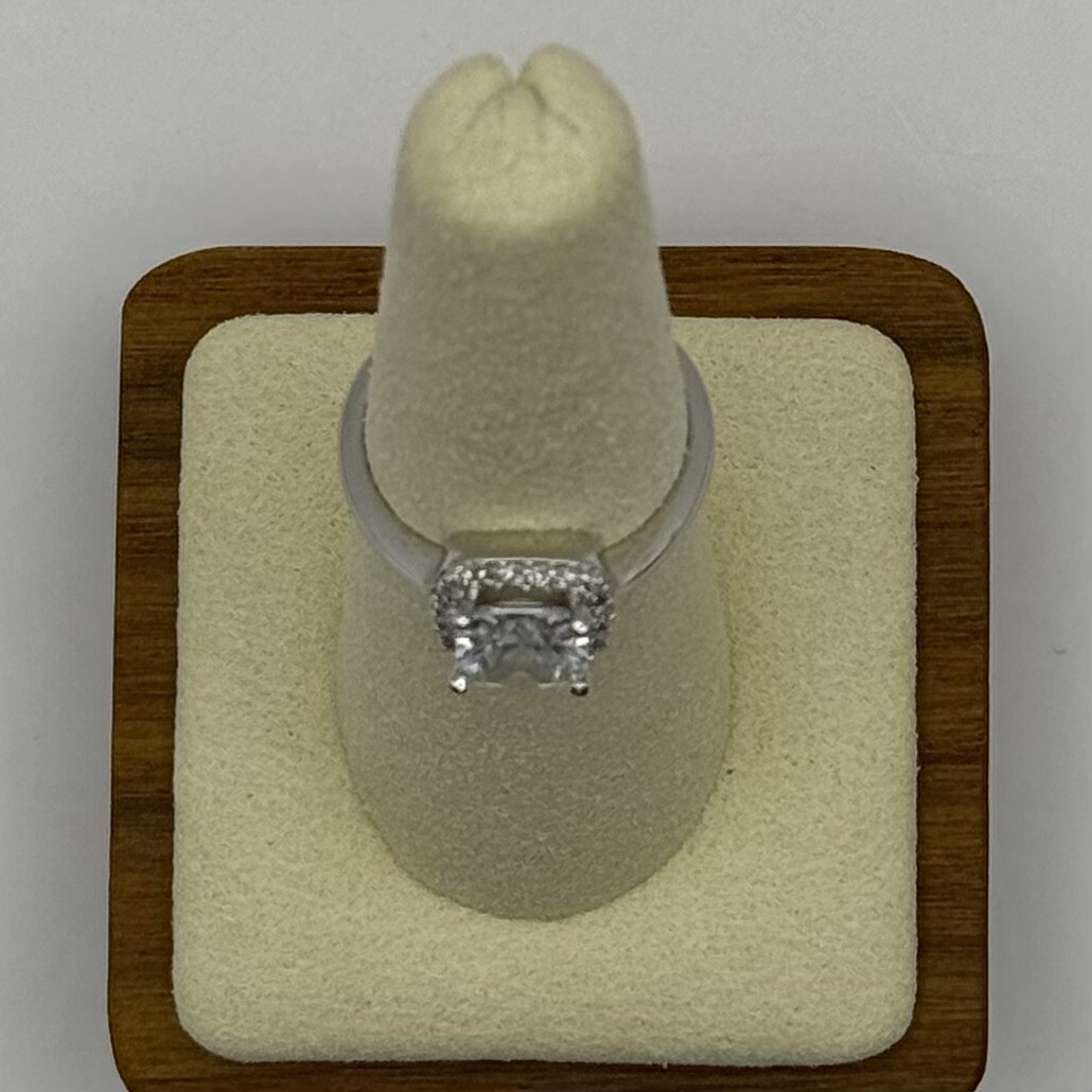 Halo Ring – Made With Swarovski Elements – Size 6.75