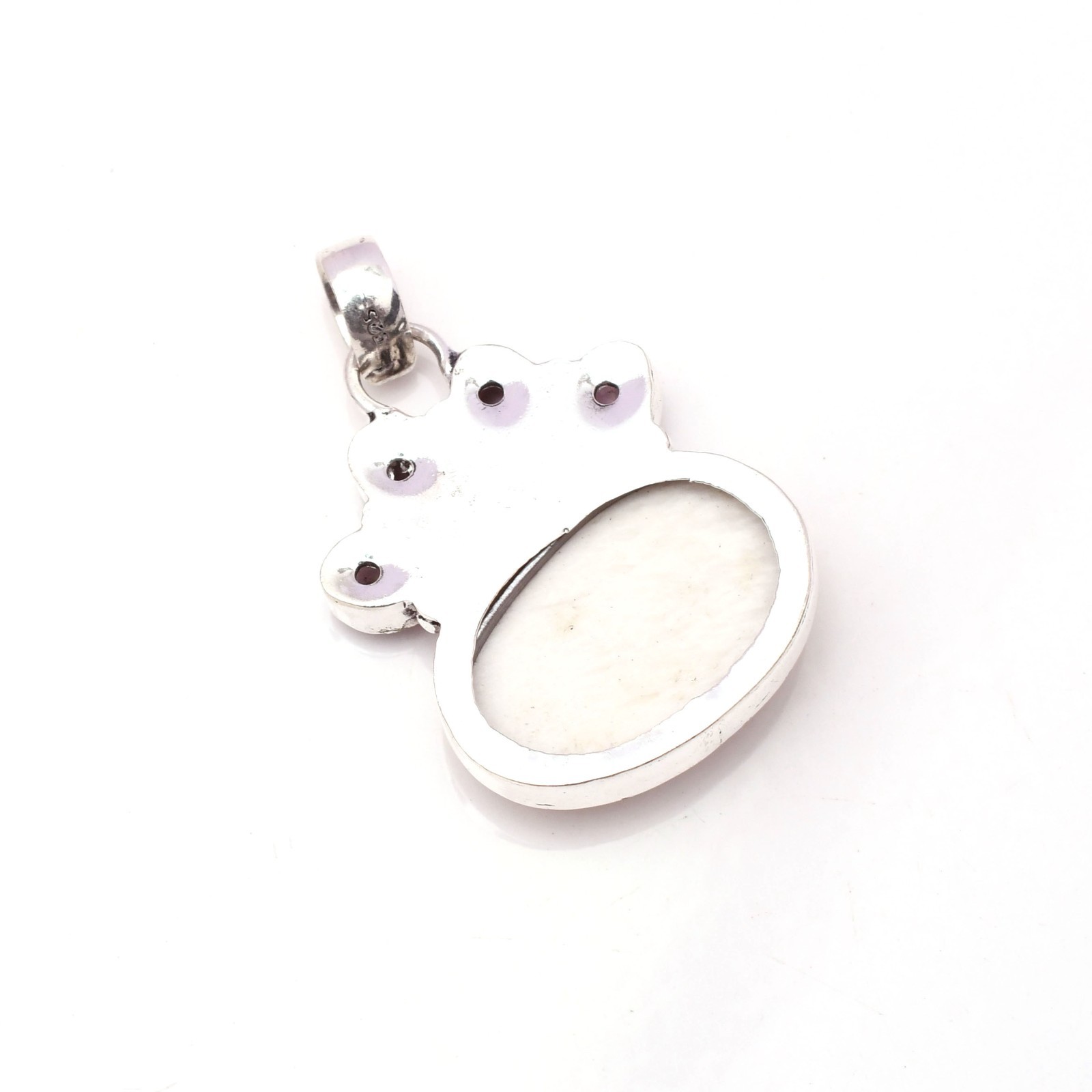 White Scolecite Gemstone 925 Sterling Silver Jewelry Pendant 1.77″