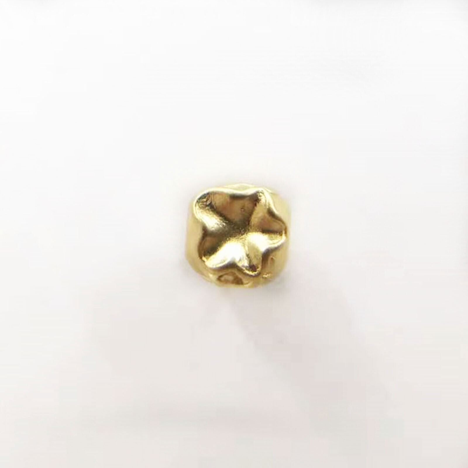 1PCS Pure 24K Yellow Gold Pendant 3D 福 Bag Transfer Bead DIY Jewelry