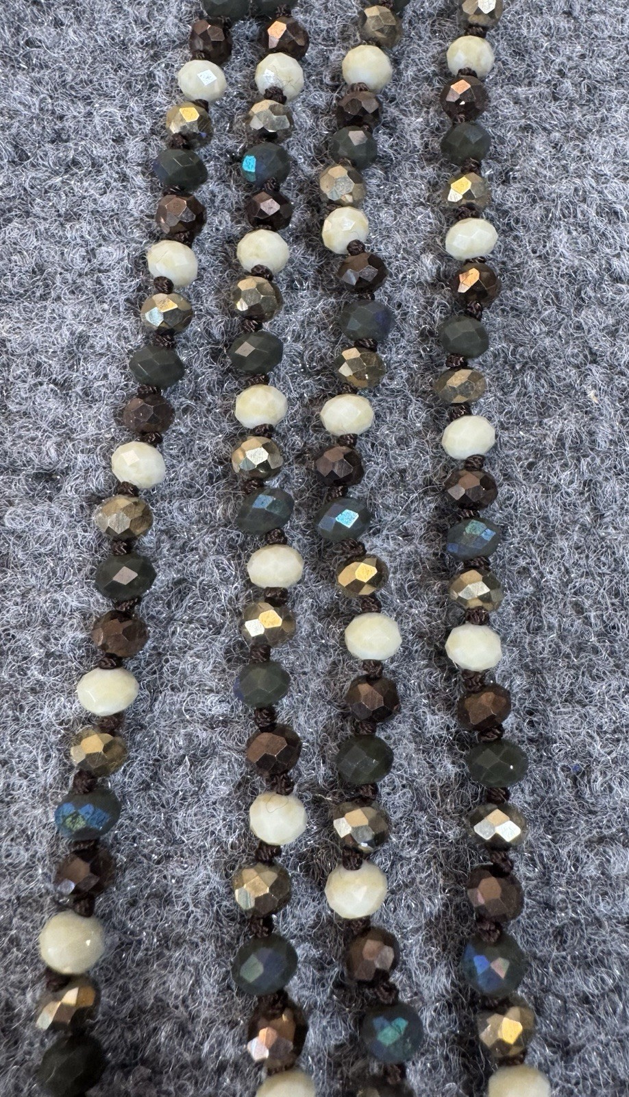Fashion Jewelry Necklaces Lot of 10 Varied Lengths Blues Greens Beads Stones