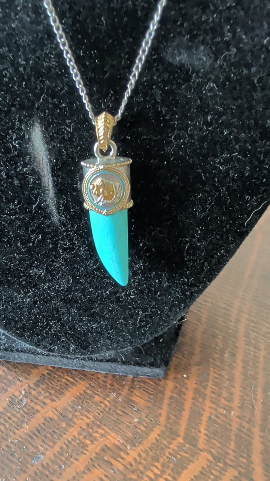 Turquoise Gemstone Ethnic Necklace Jewelry For Women no history or markings
