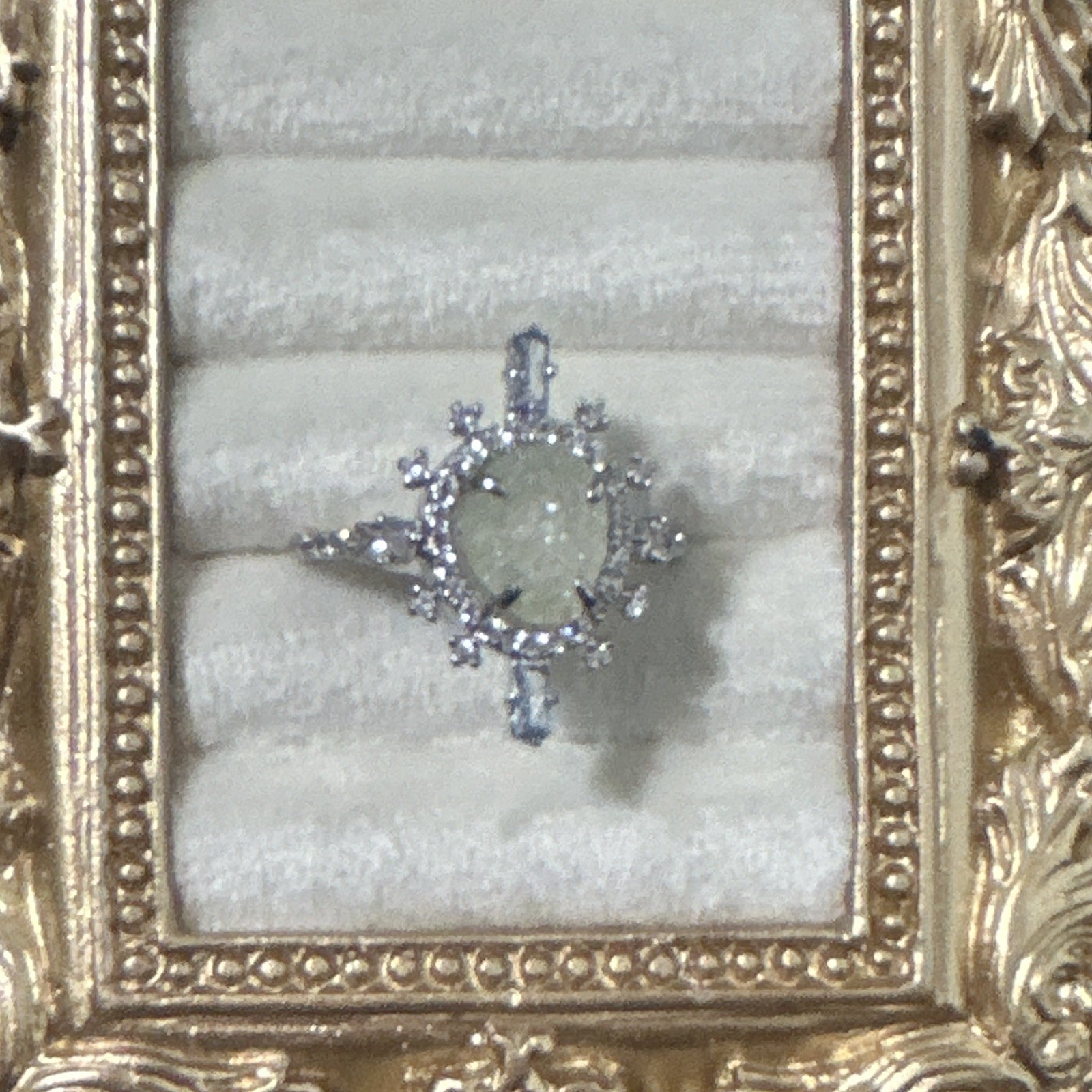 Bomb Party Icelandic Snowflake of Delight Arctic Blue Druzy Ring Sz 11