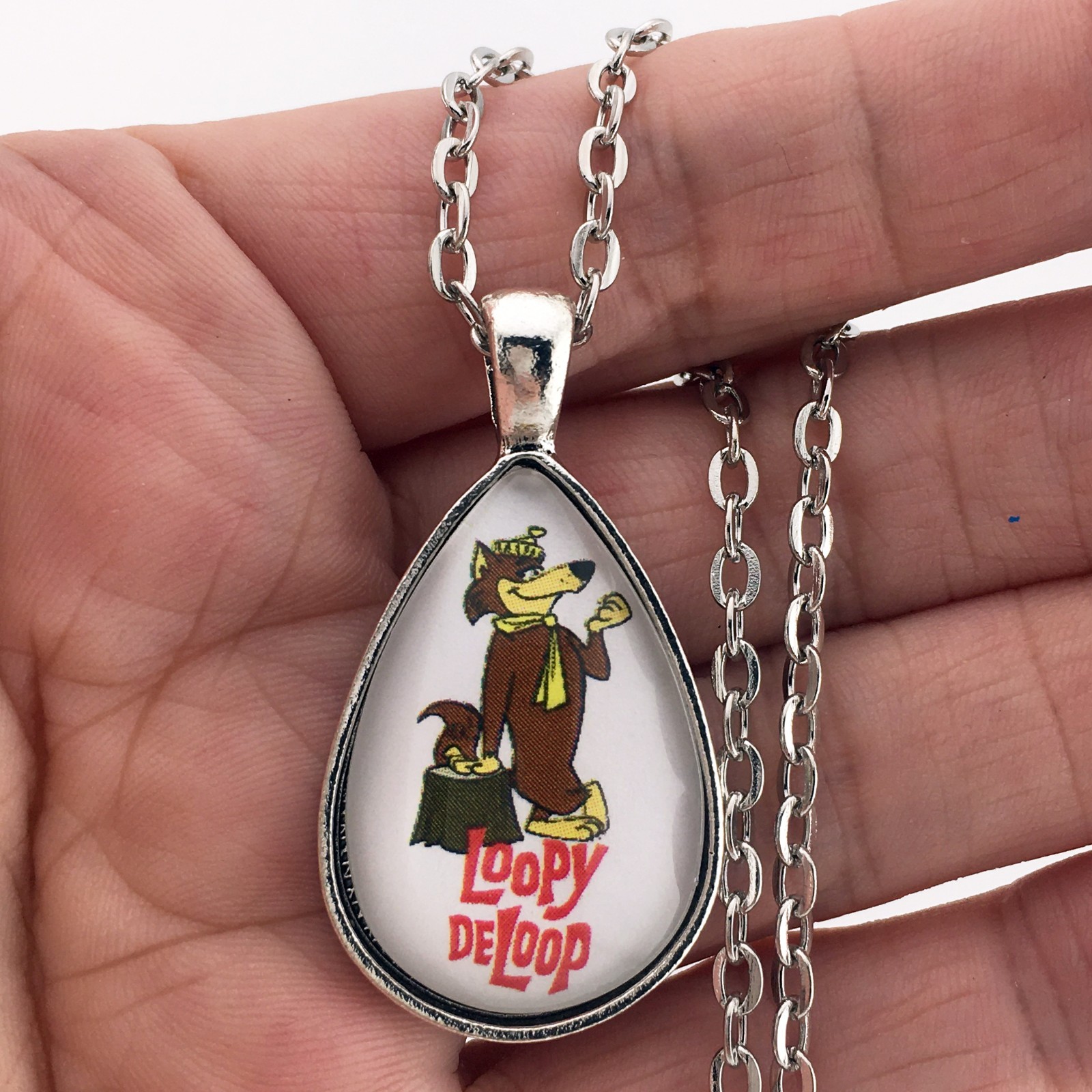 Vintage Loopy De Loop Wolf Cartoon Hanna Barbera Keychain or Necklace