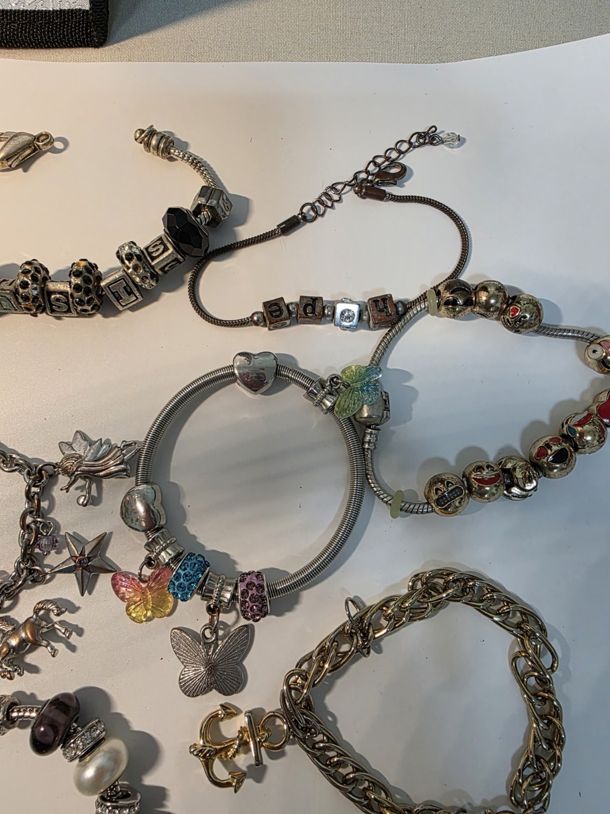 Bracelet Lot Costume Fashion Charm Bracelets Vintage To Now Mixed Materials