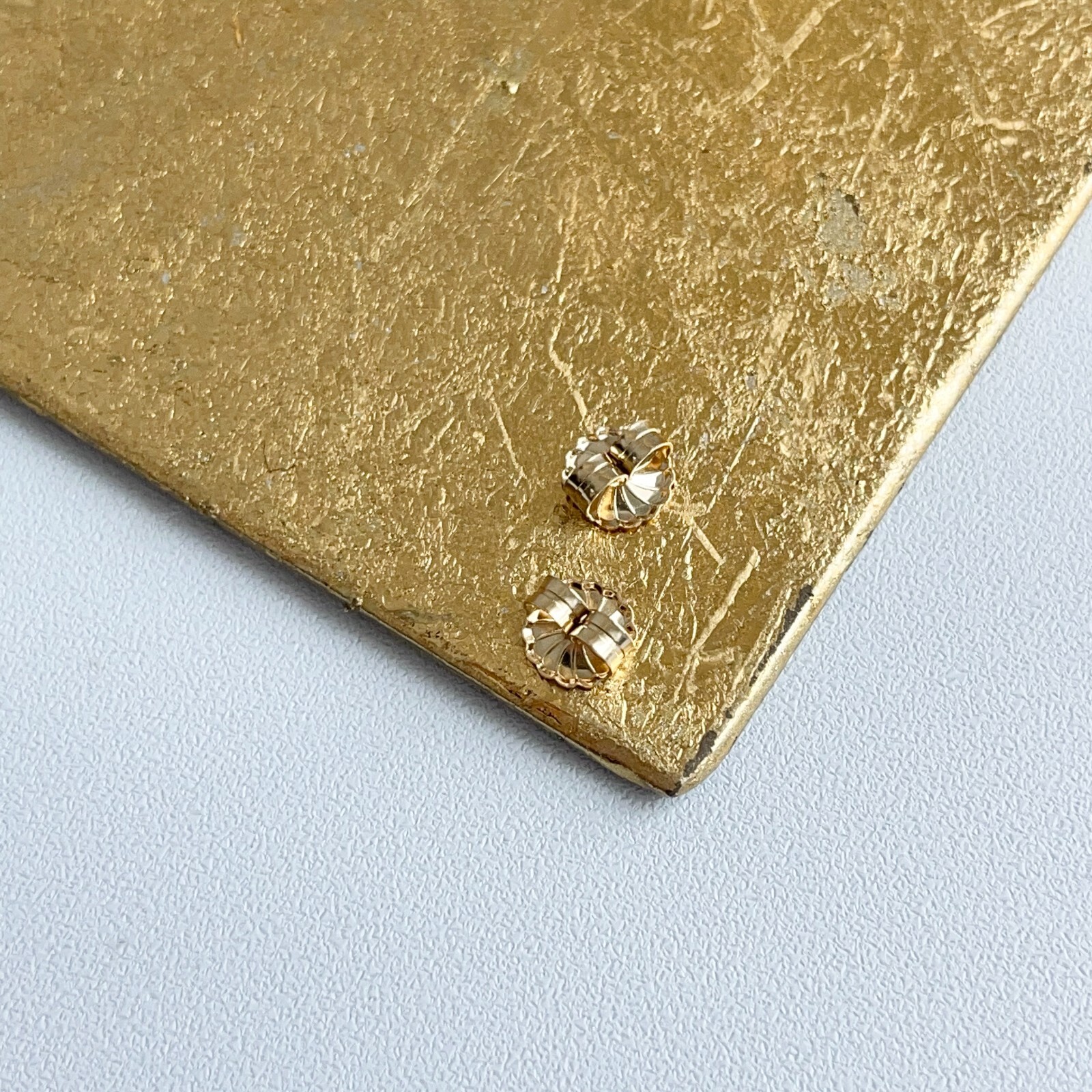 14KT Yellow Gold Medium Replacement Earring Backs 7.2MM NEW Friction Butterfly