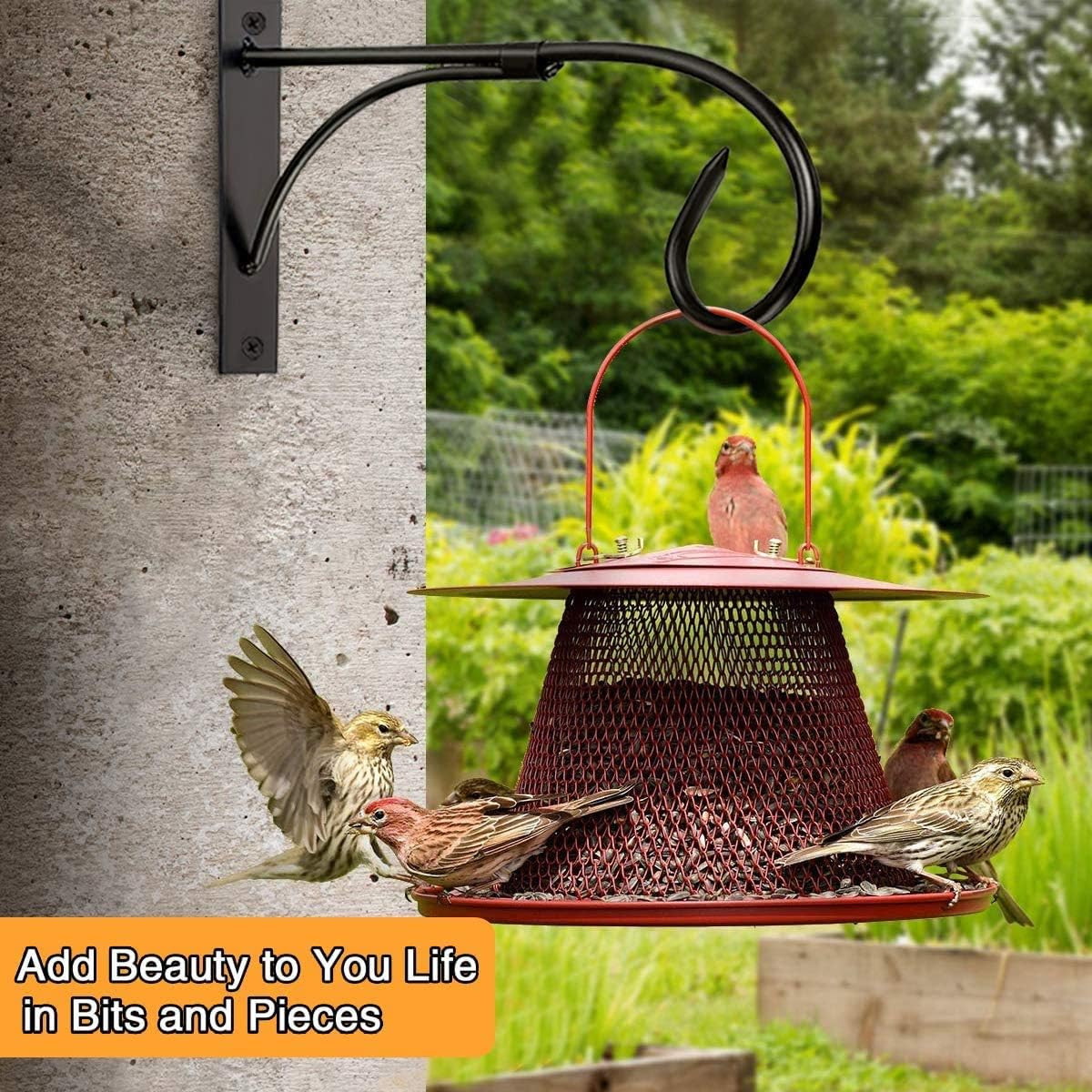 2 Pack Plant Hanging Bracket, 11 inch Wall Mount Plant Hanger Outdoor Indoor,…