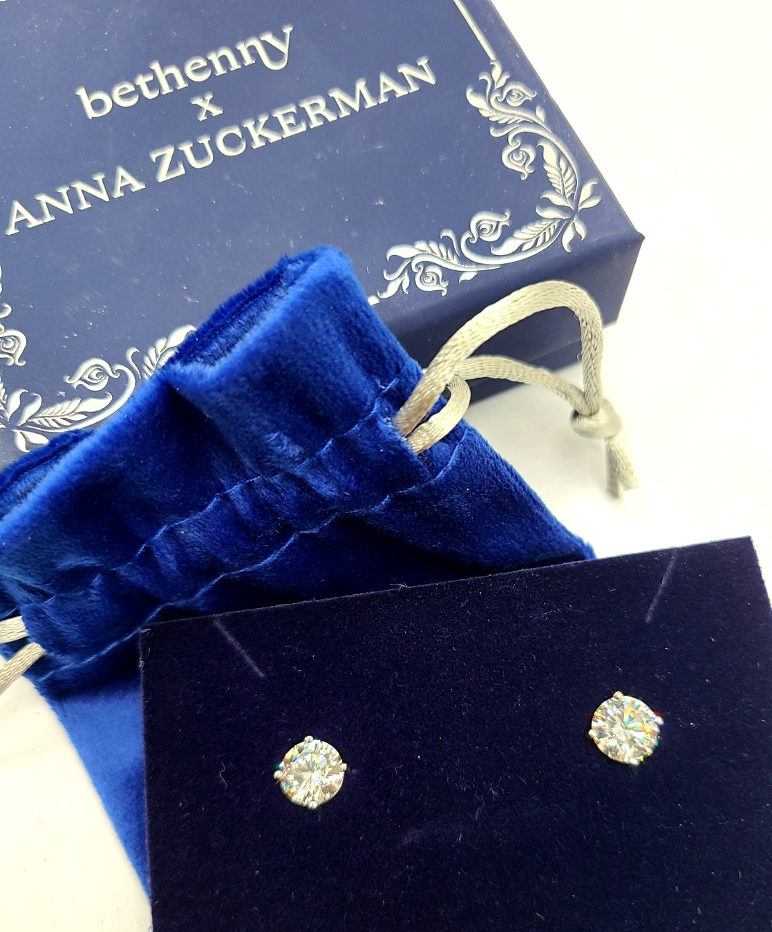 Bethenny Frankel x Anna Zuckerman Just Like Diamonds 4 Carat Studs
