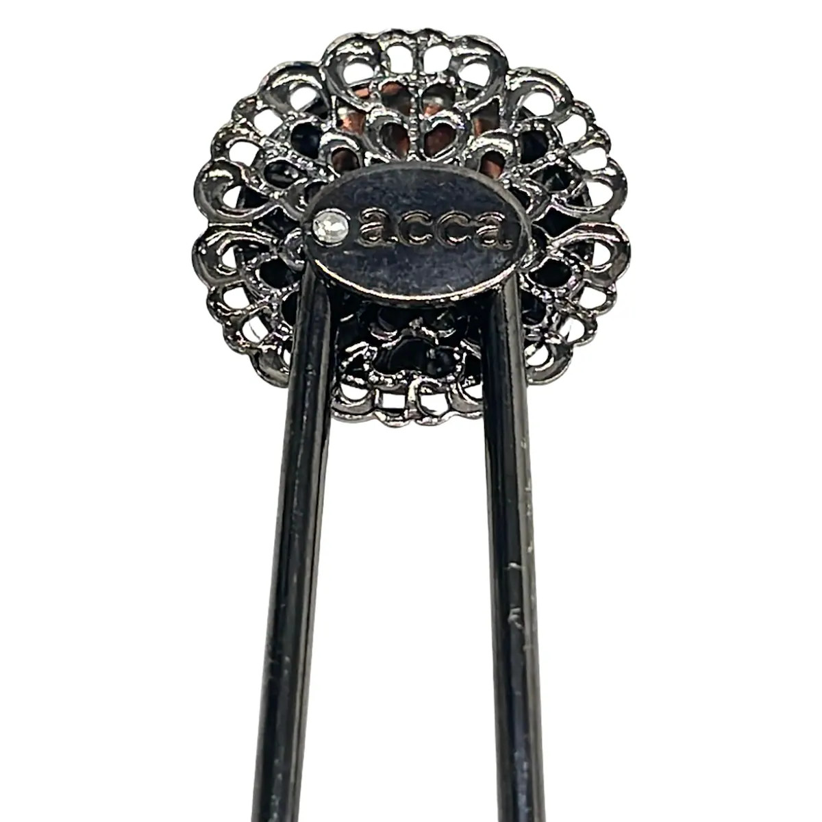 acca Silver Black Clear Hardware Rhinestones Other Jewellery
