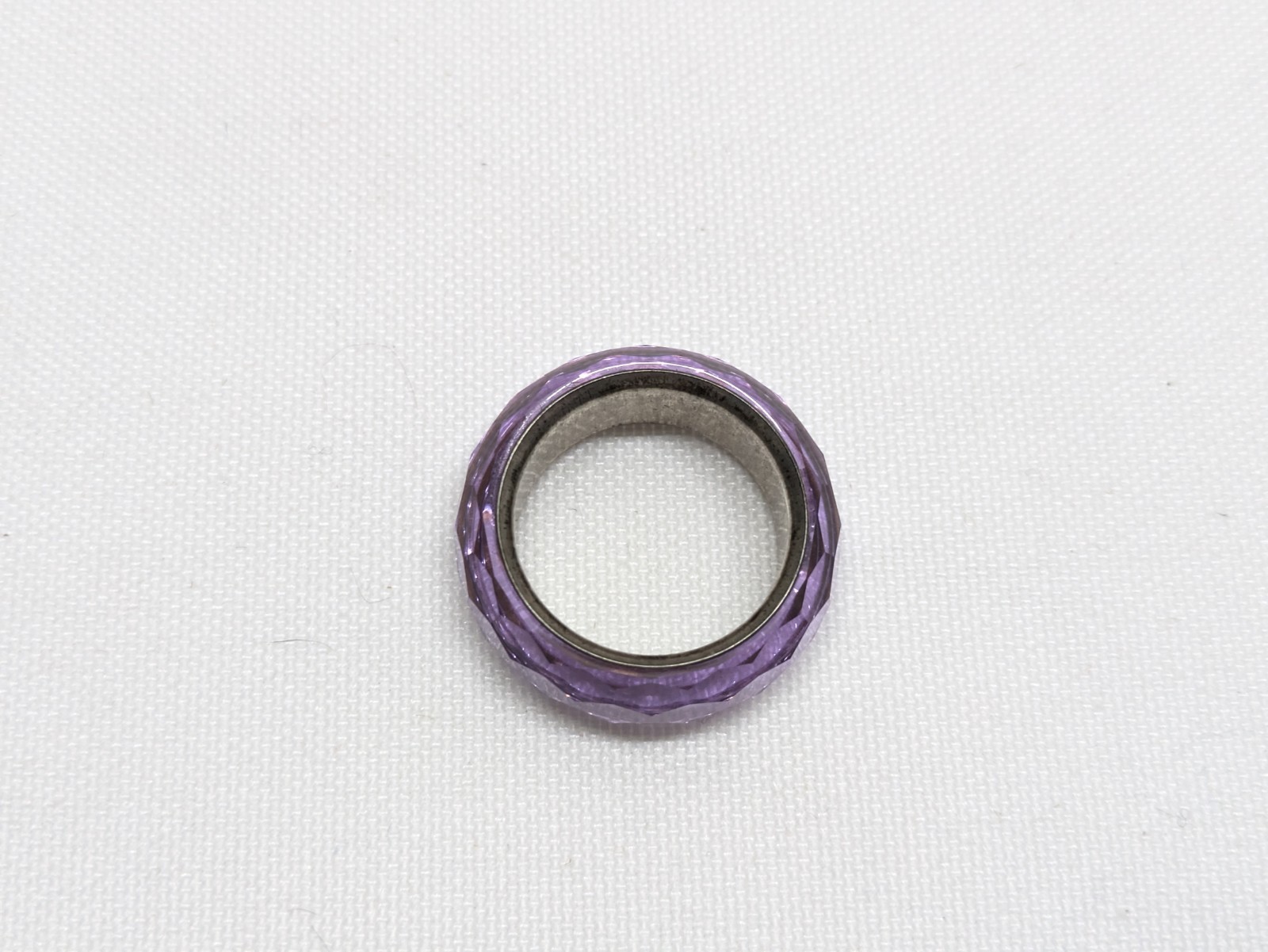 Beautiful Swarovski Nirvana Purple Ring! Size In Pictures! 💍