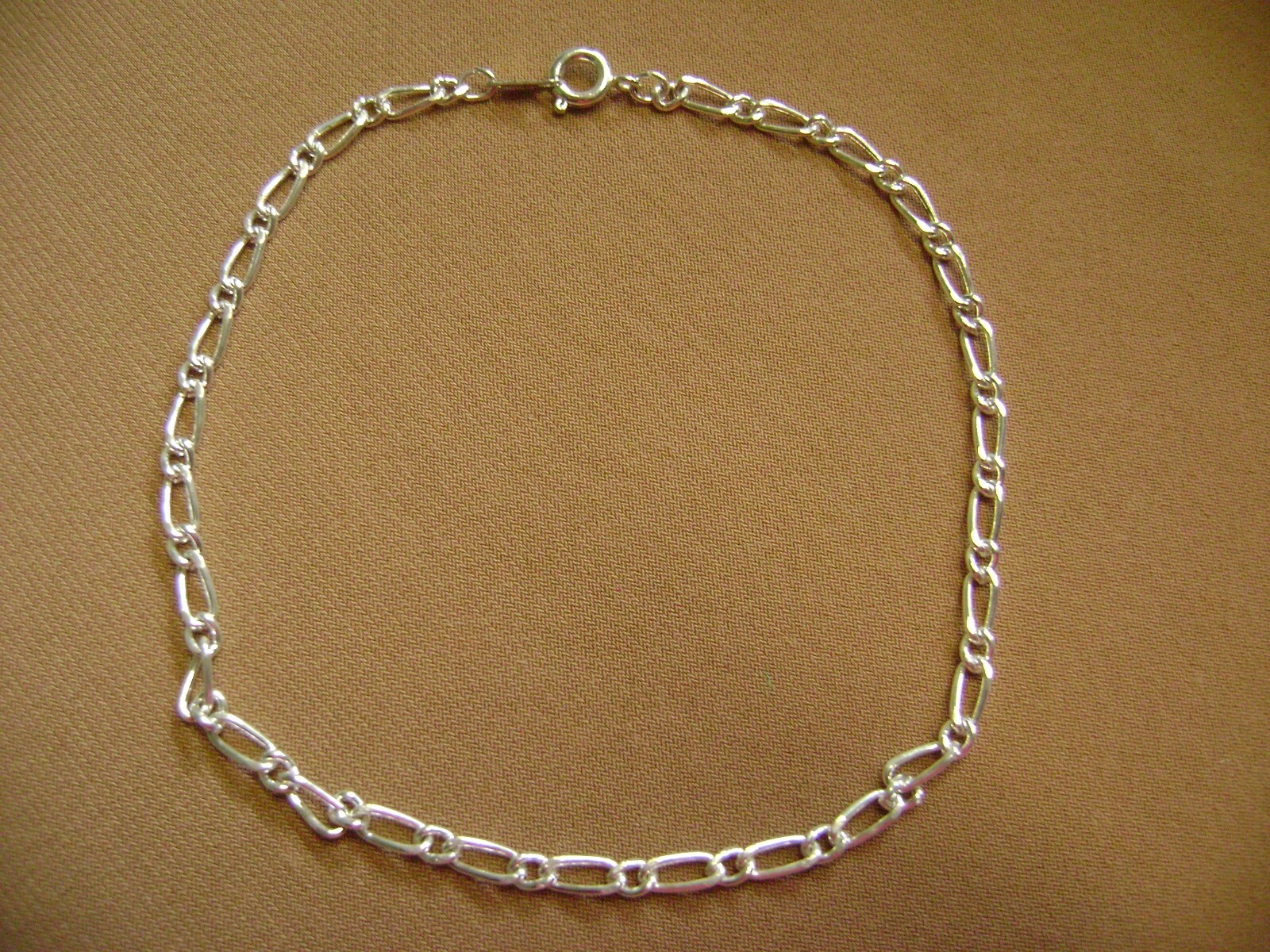 NWOT- SIMPLE DAINTY SILVER TONE CHAIN 9″ LENTH ANKLET, ANKLE BRACELET