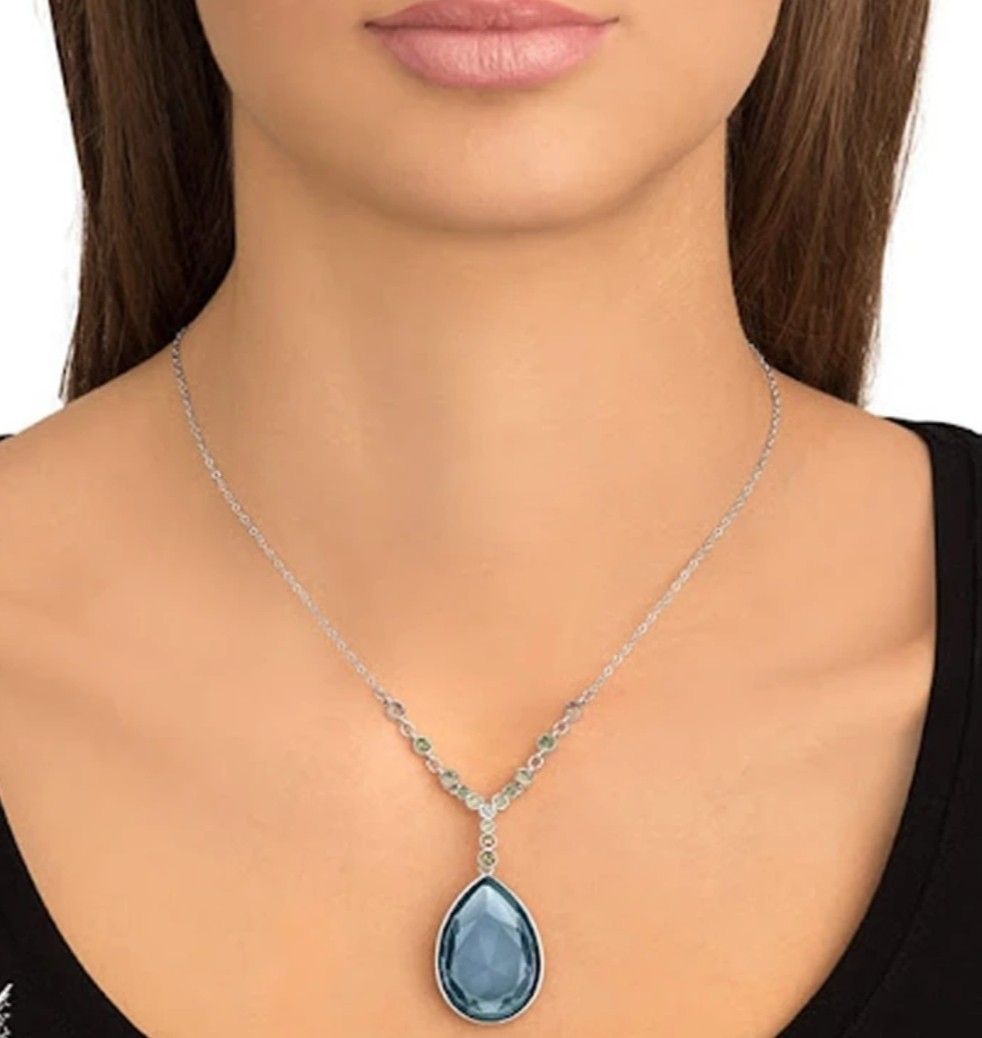 SWAROVSKI Necklace: Meringue Montana L40cm 4.5×2.3cm 1062666 Boxed