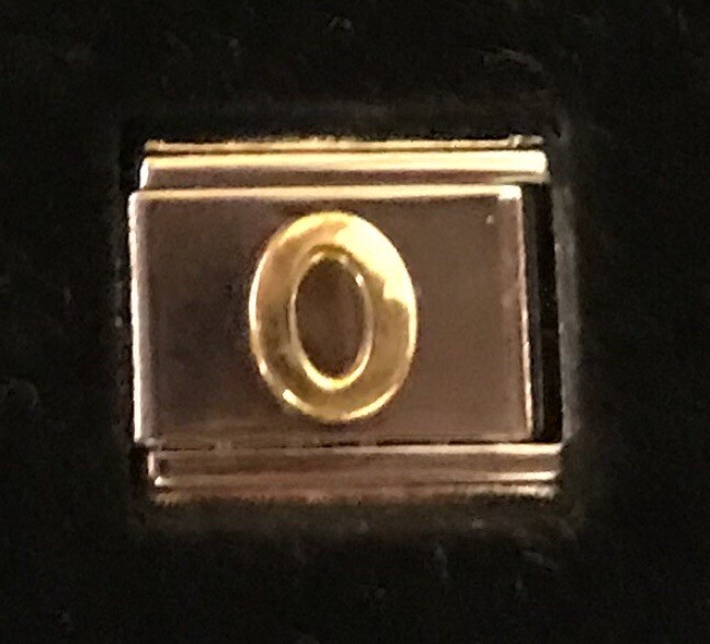 Number Zero 0 Italian Charm Enamel Link 9MM K47
