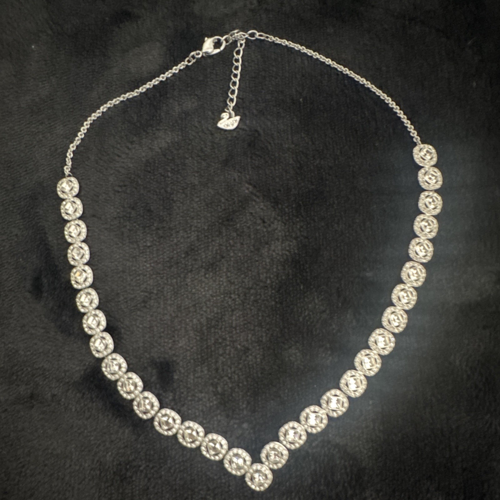 Silver Swarovski necklace