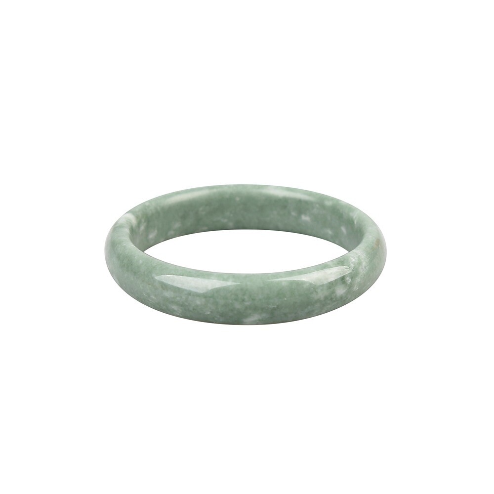 Gorgeous Natural Real Chinese Light Green Jade Bangle Bracelet Jadeite Jade 64mm