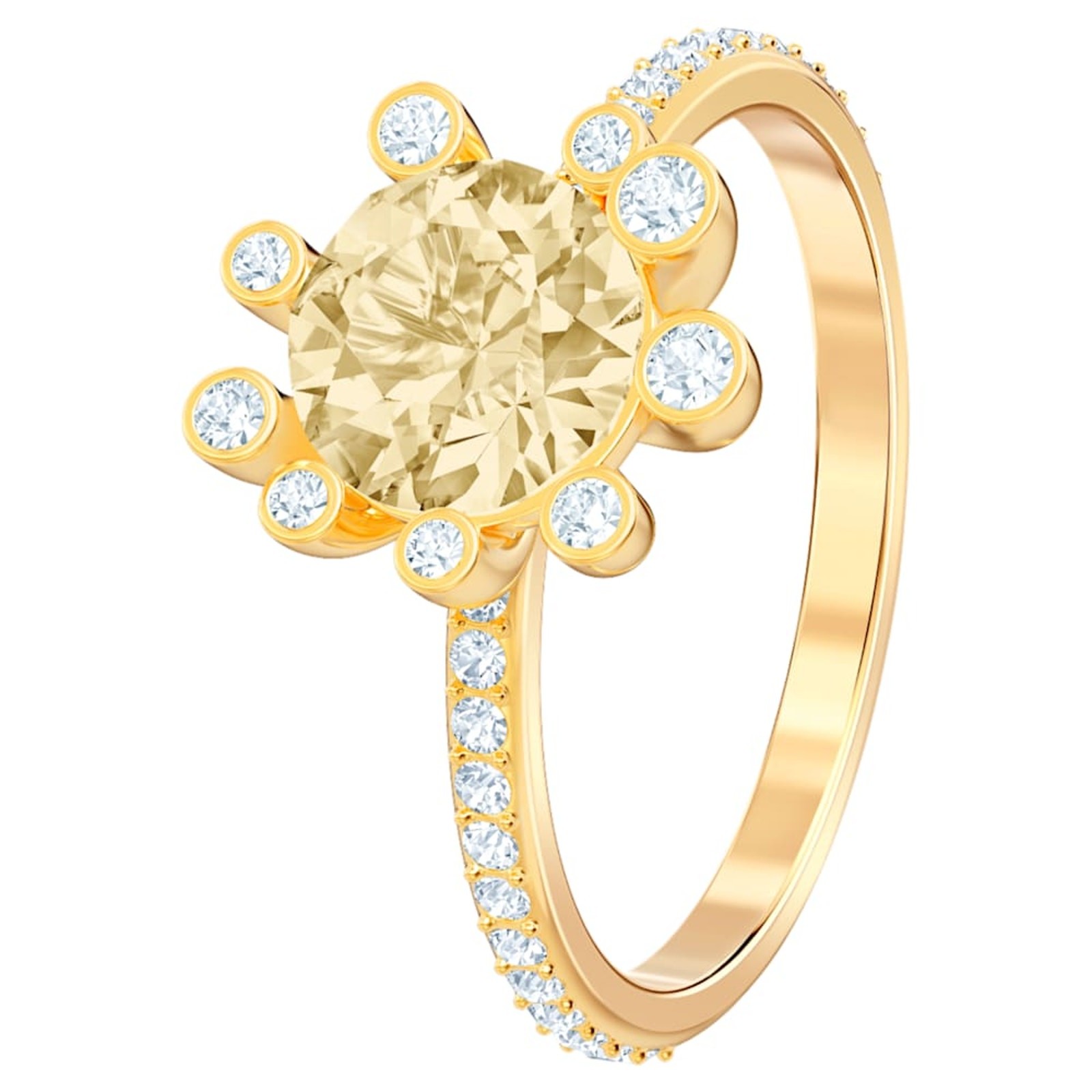 Swarovski Olive Ring Multi-colored, Gold-tone plated EUR 52 / USA 6