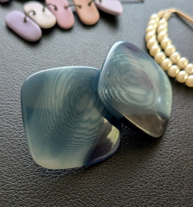 10 Pr Vintage Earrings Lot Pierced Retro Enamel Faux Pearl Shell Mixed Material