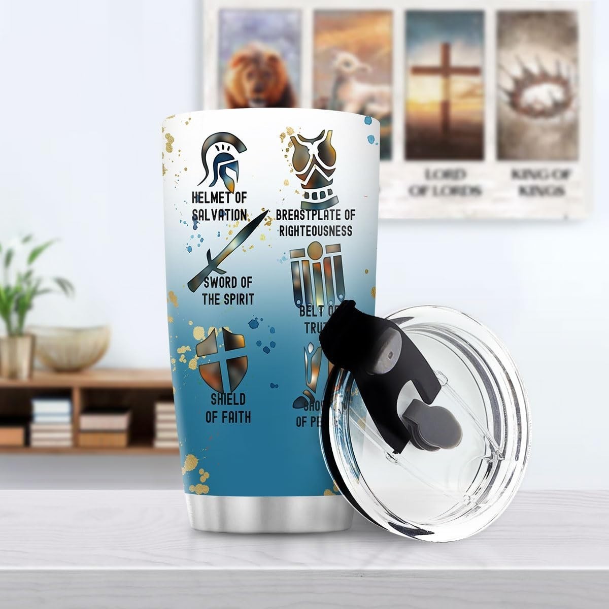 Insulated 20oz Christian Tumbler – Keeps Drinks Hot or Cold, Perfect for Travel