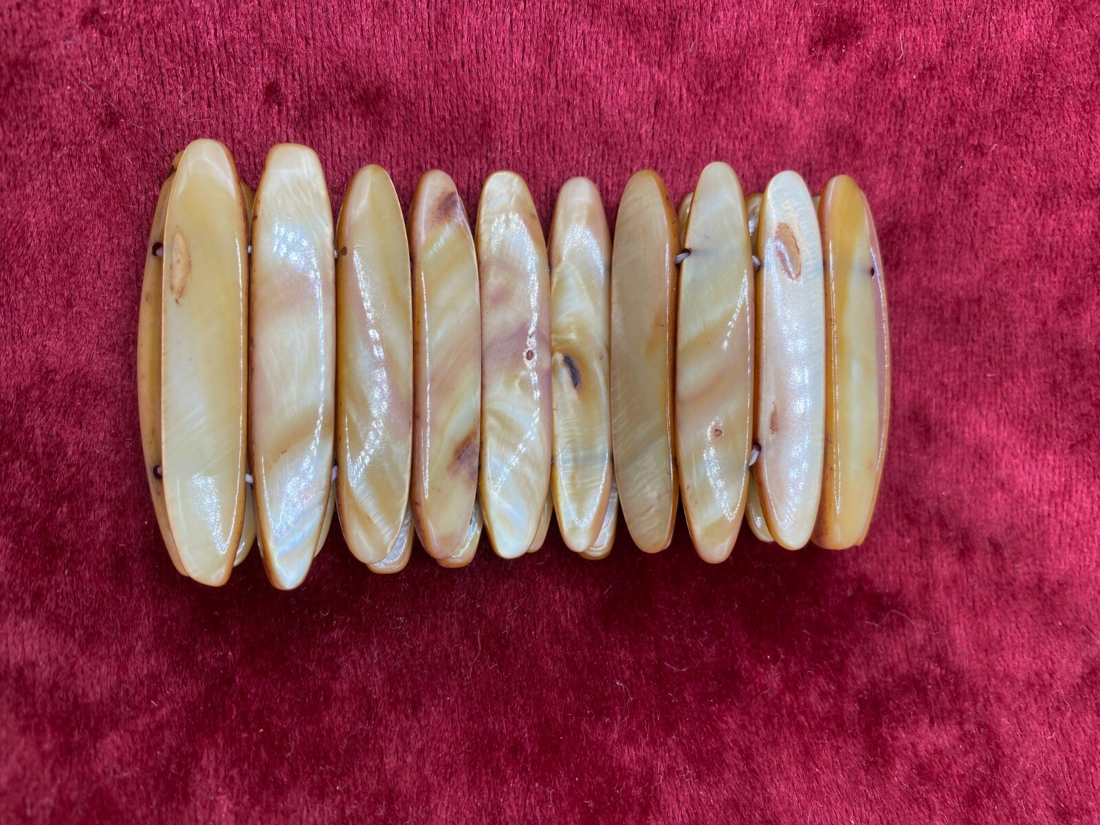 Polished Tribal Style Elasticated Statement Wrist Band 45mm wide Universal Size