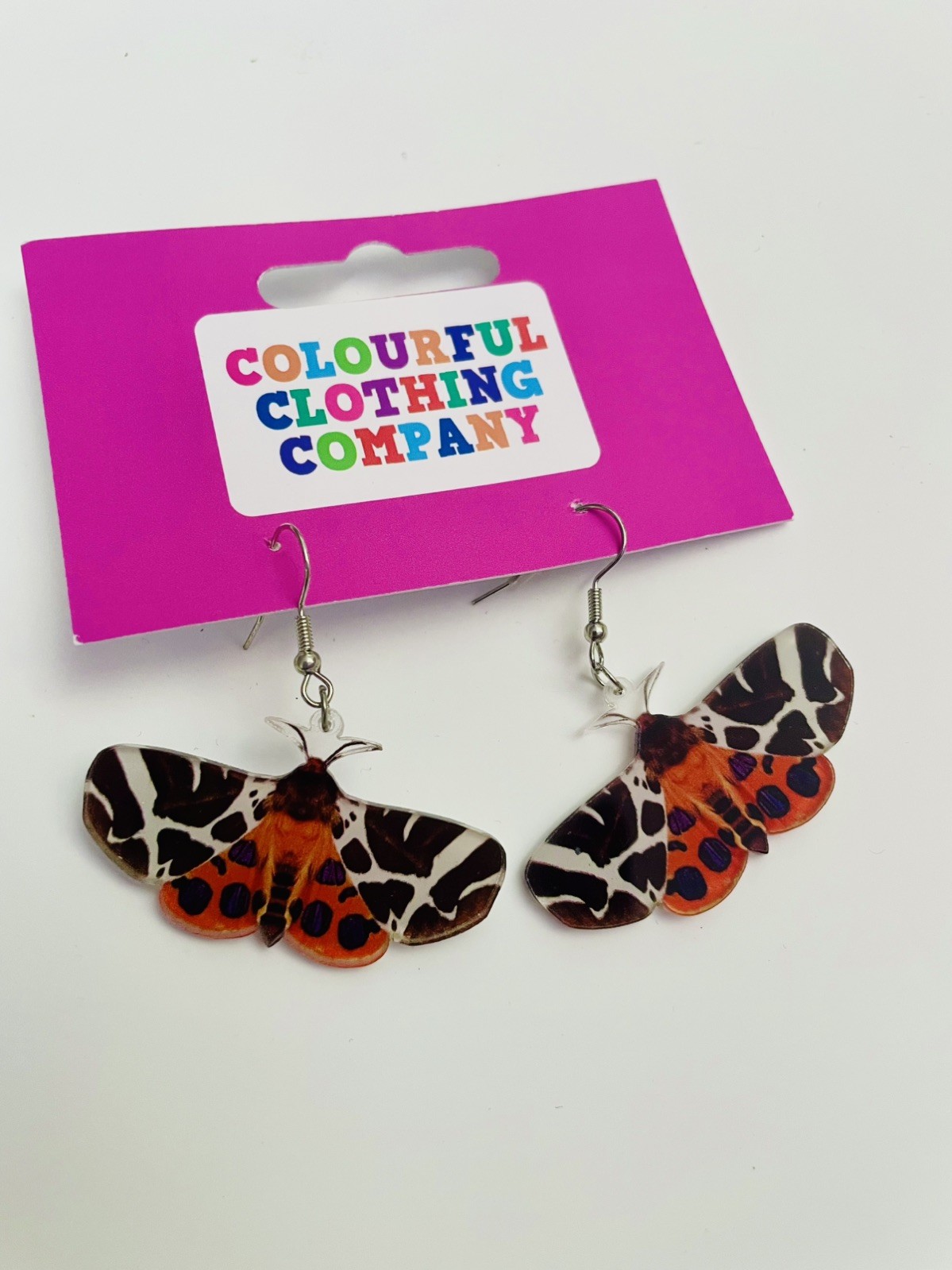 Gorgeous Moth Dangly Earrings