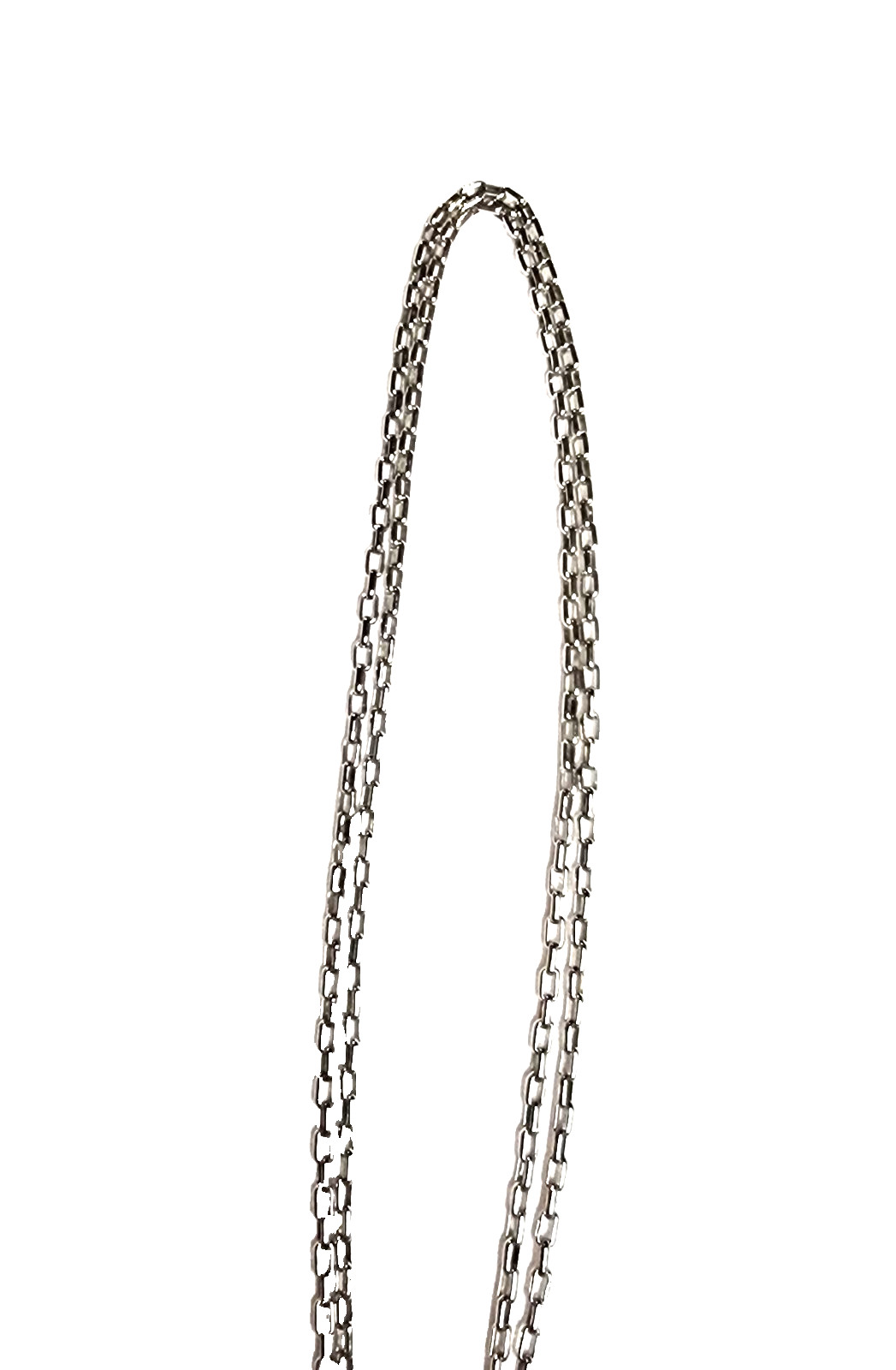 Black Gray Silver Tone Art Glass Bead Tassel Pendant Necklace 14″ Choker GUC