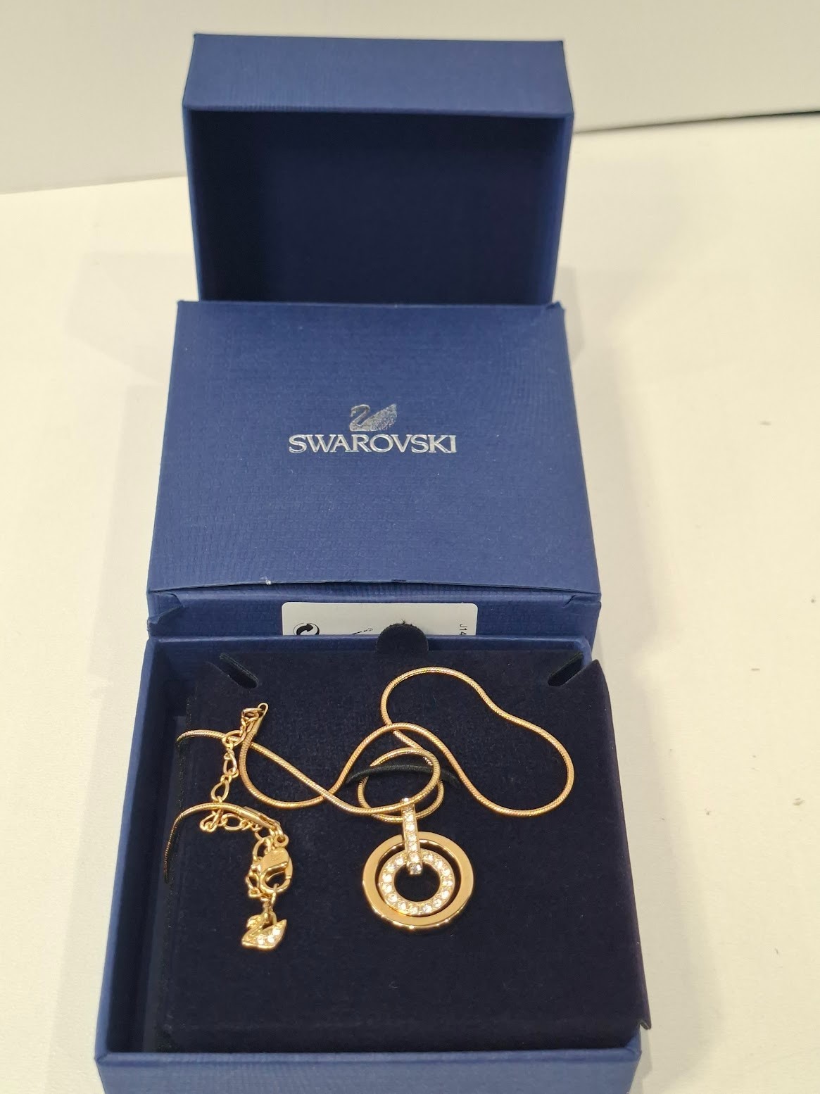 Swarovski 10K Gold Plated Circle Pendant 1081977