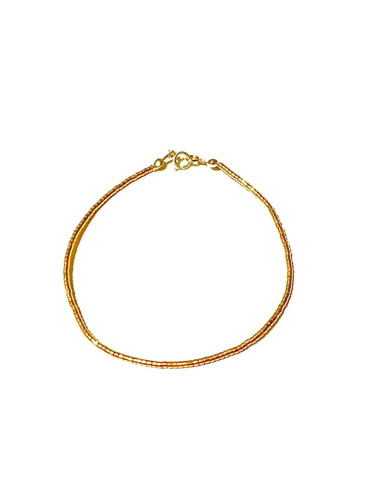 Gold beaded bracelet