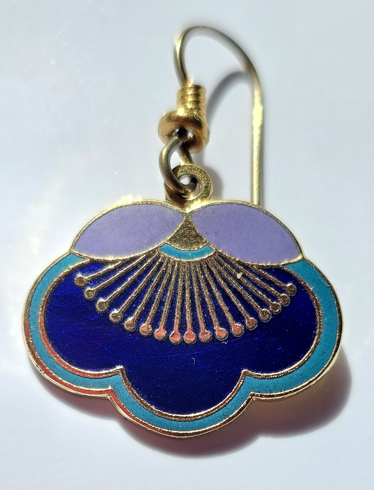 Laurel Burch PLUM BLOSSOM hook Style Earrings