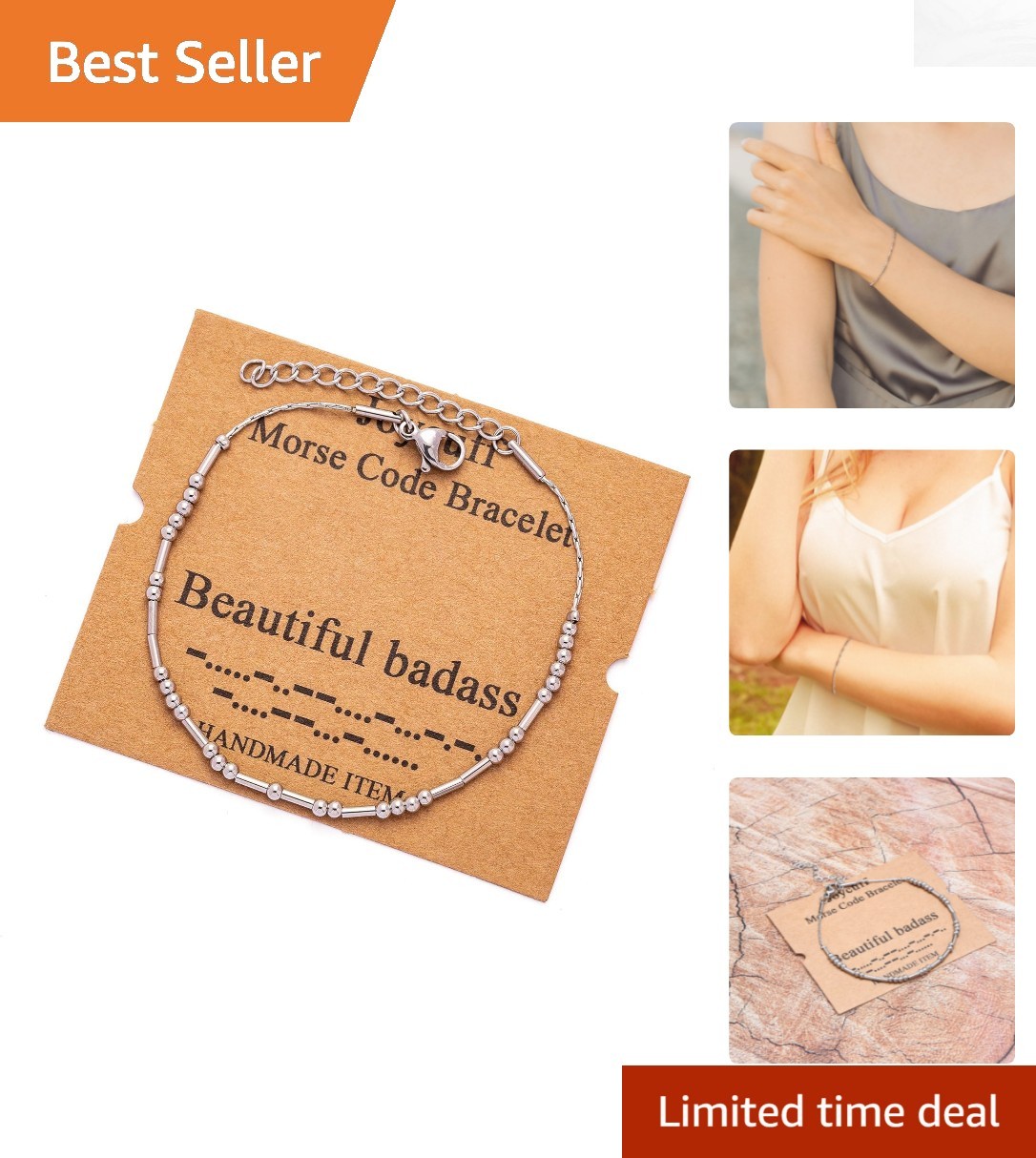 Inspirational Morse Code Wrap Bracelet – Adjustable for Every Woman’s Style