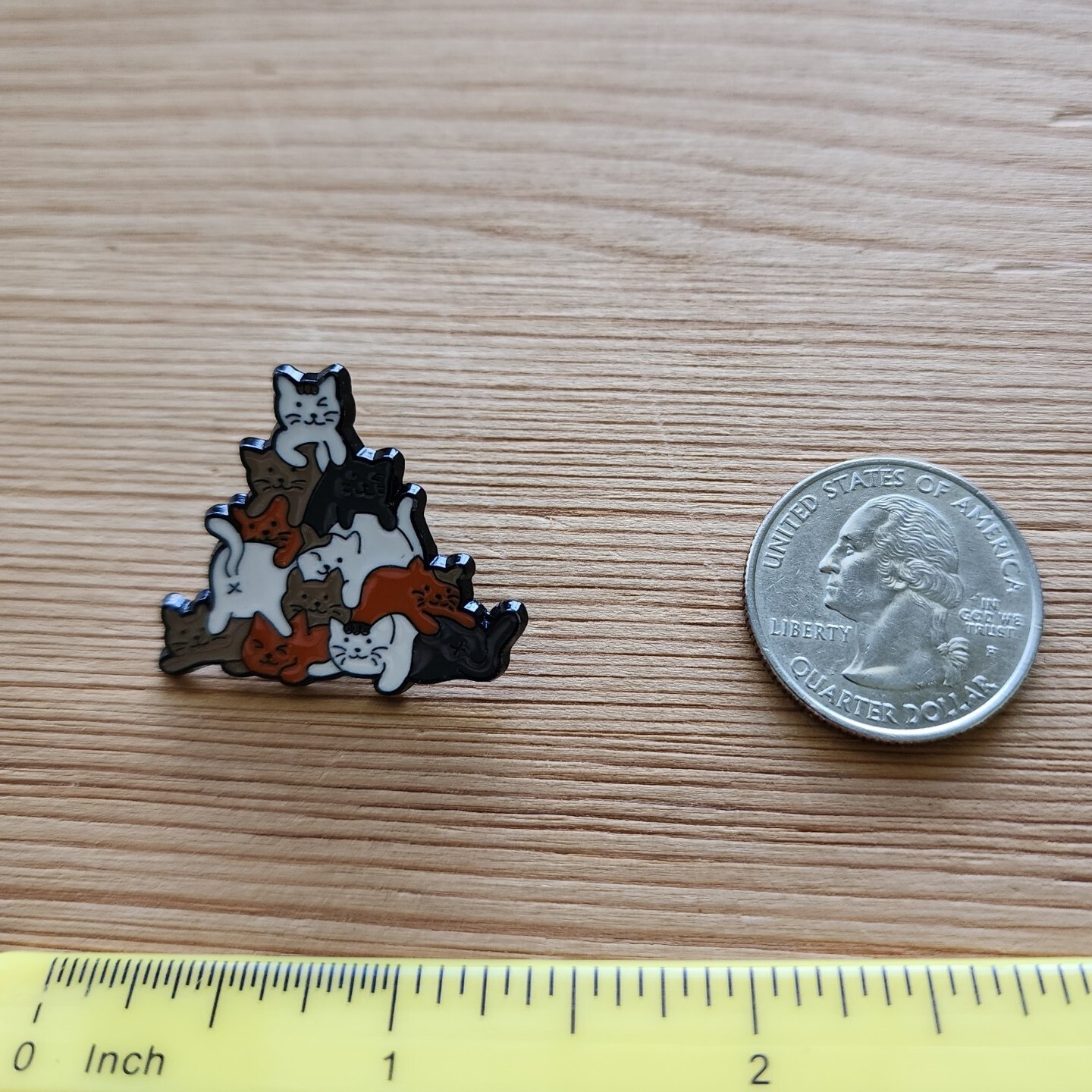 OMG A MOUNTAIN OF KITTIES enamel pin humor adulting life cute brooch funny cat